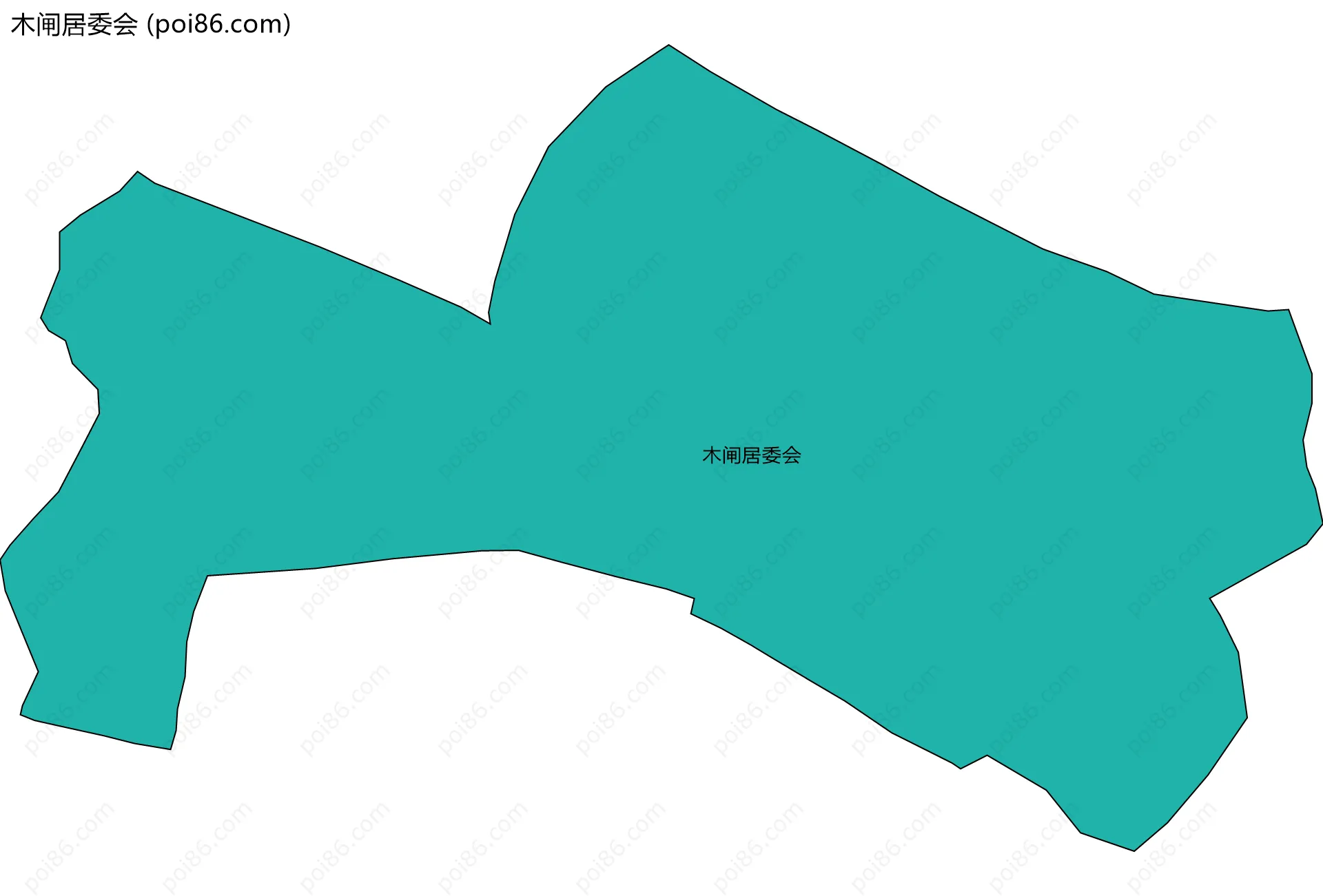 木闸居委会边界地图