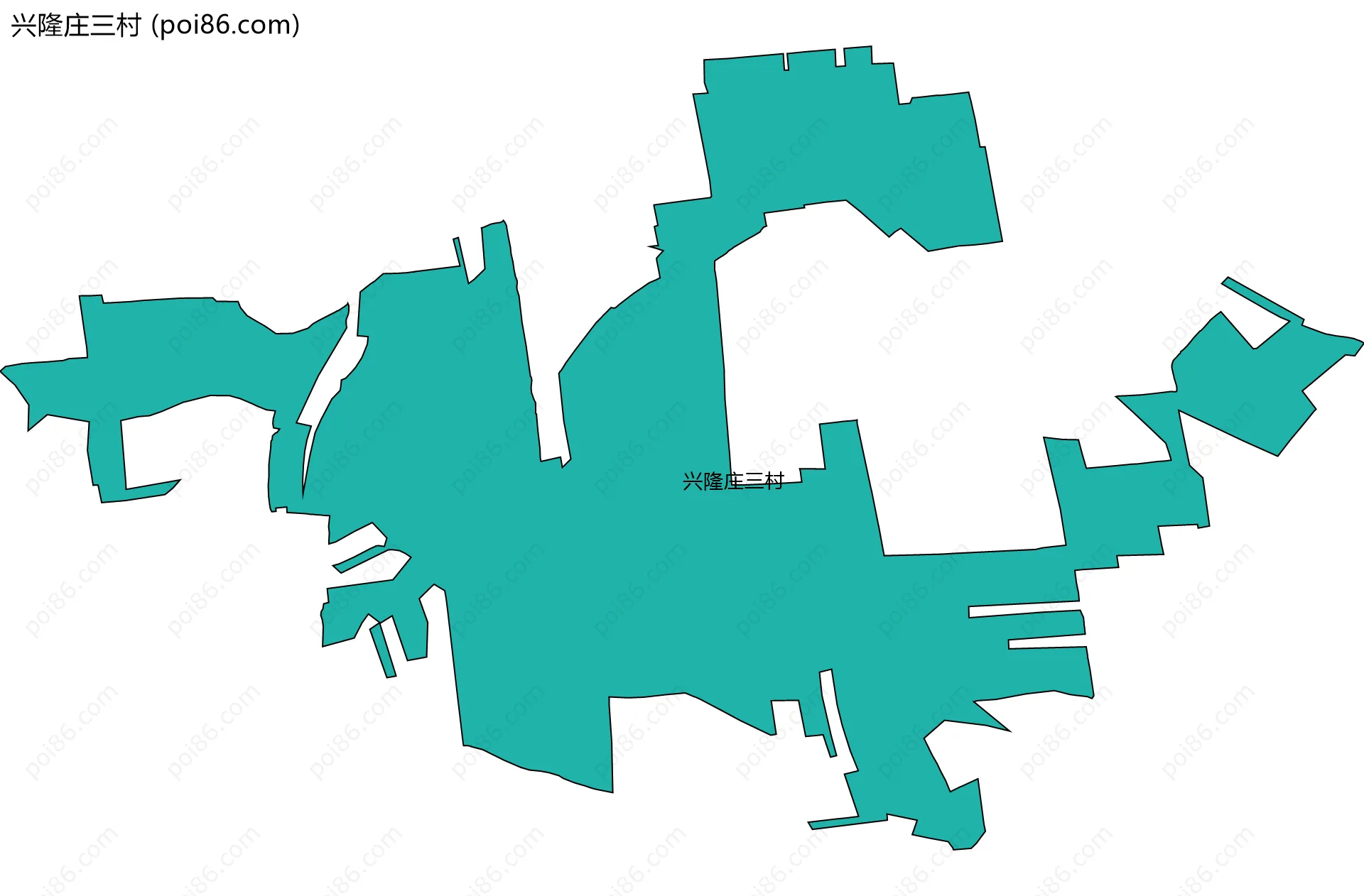 兴隆庄三村边界地图