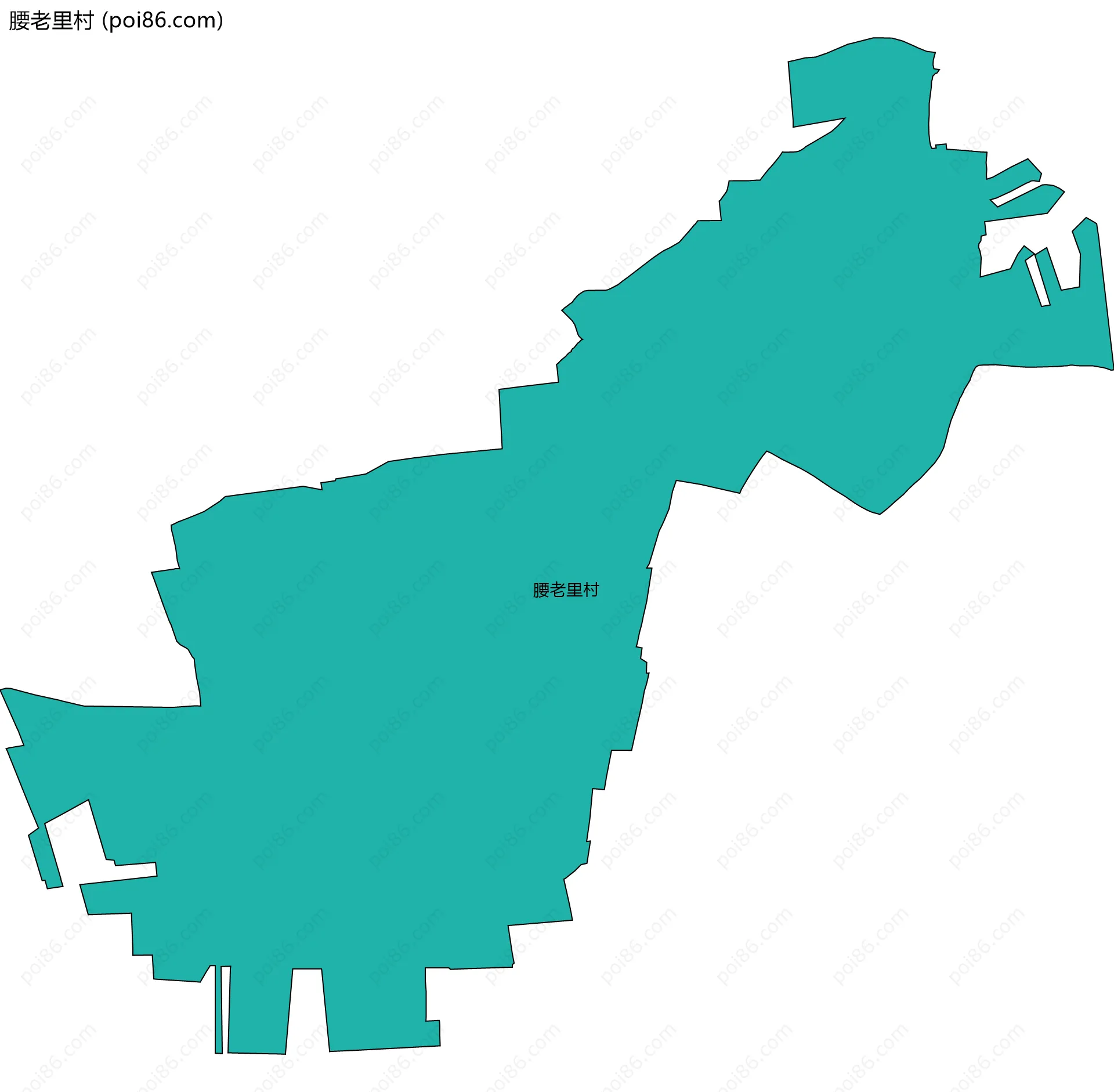 腰老里村边界地图