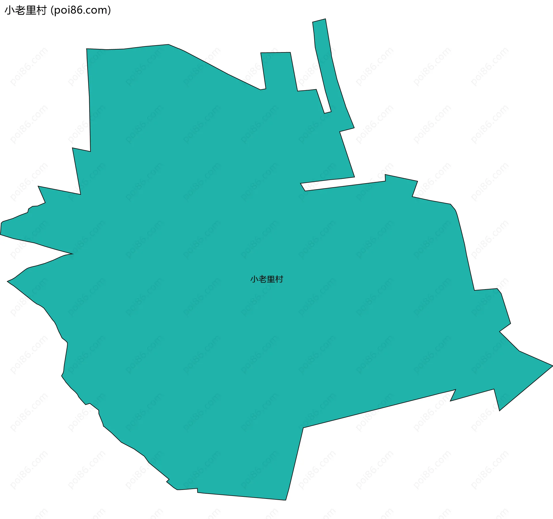 小老里村边界地图