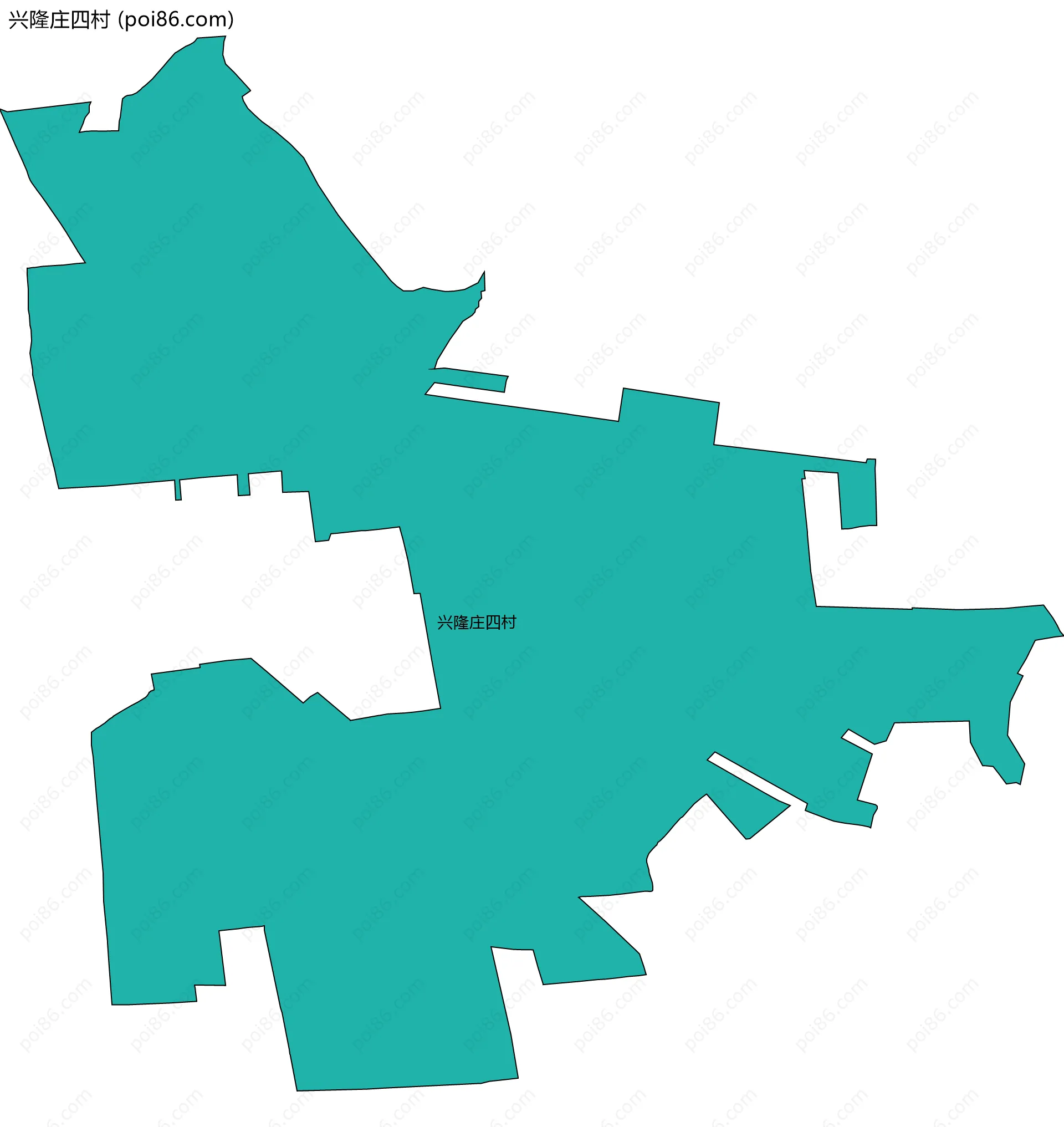兴隆庄四村边界地图