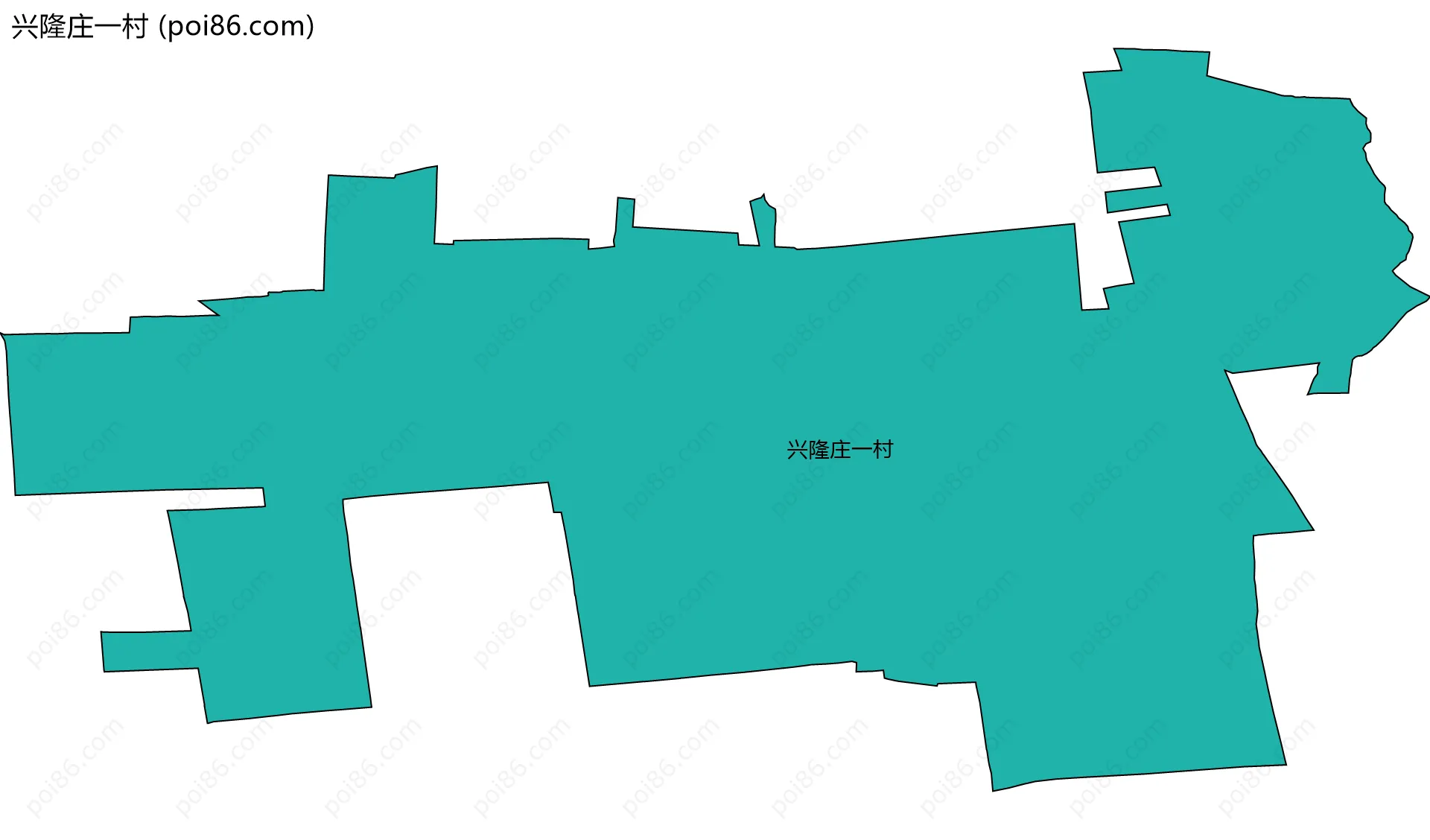兴隆庄一村边界地图