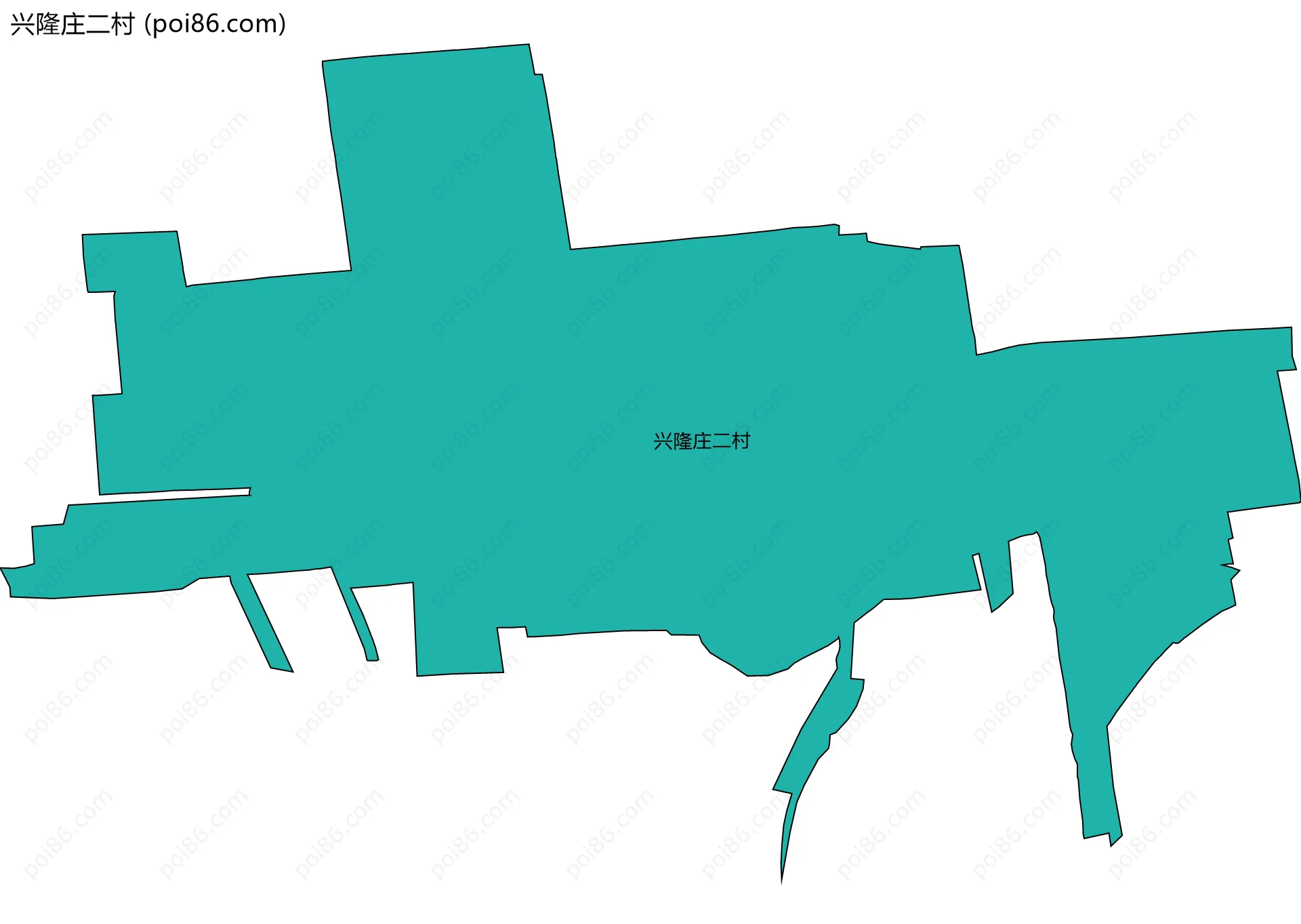 兴隆庄二村边界地图