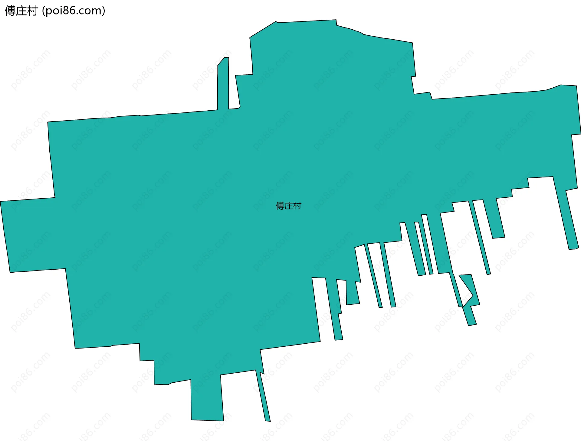 傅庄村边界地图