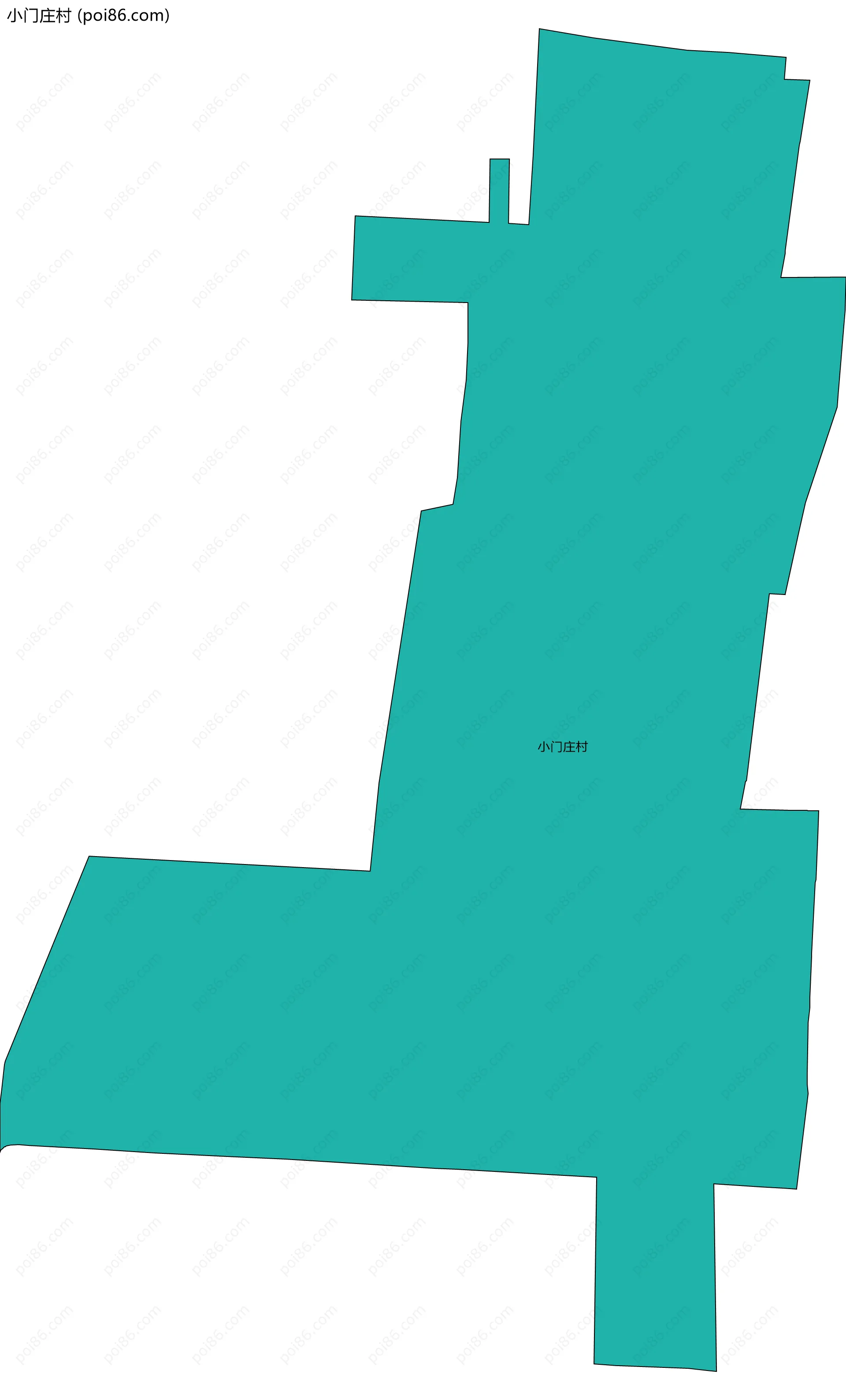 小门庄村边界地图