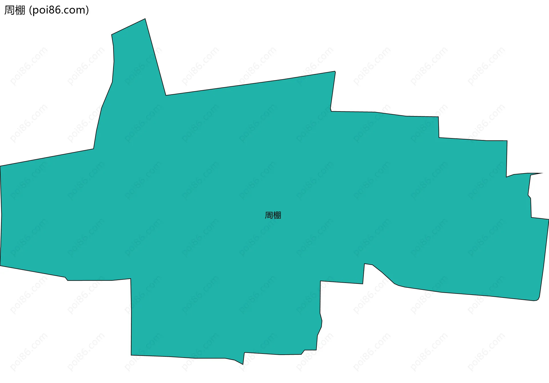 周棚边界地图