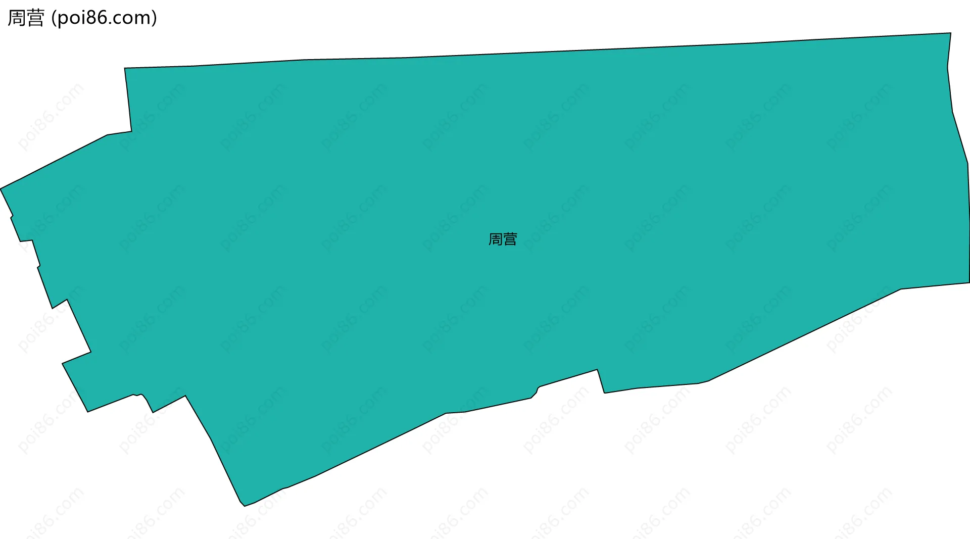 周营边界地图