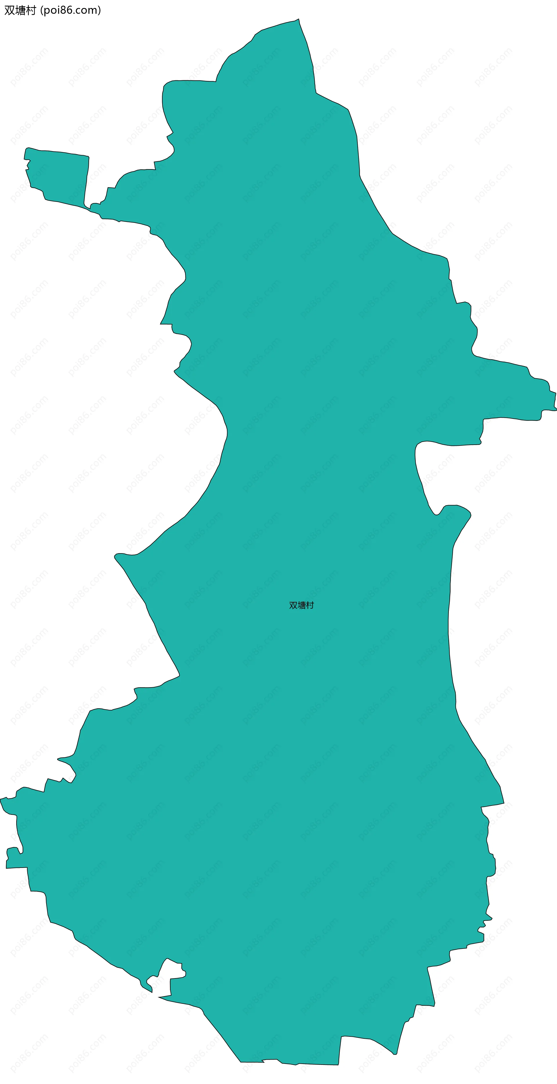 双塘村边界地图