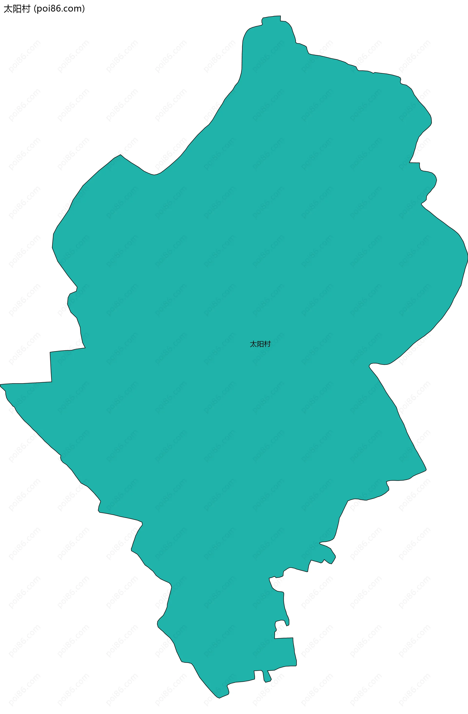 太阳村边界地图