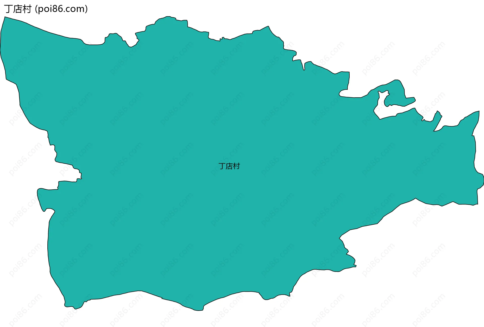 丁店村边界地图