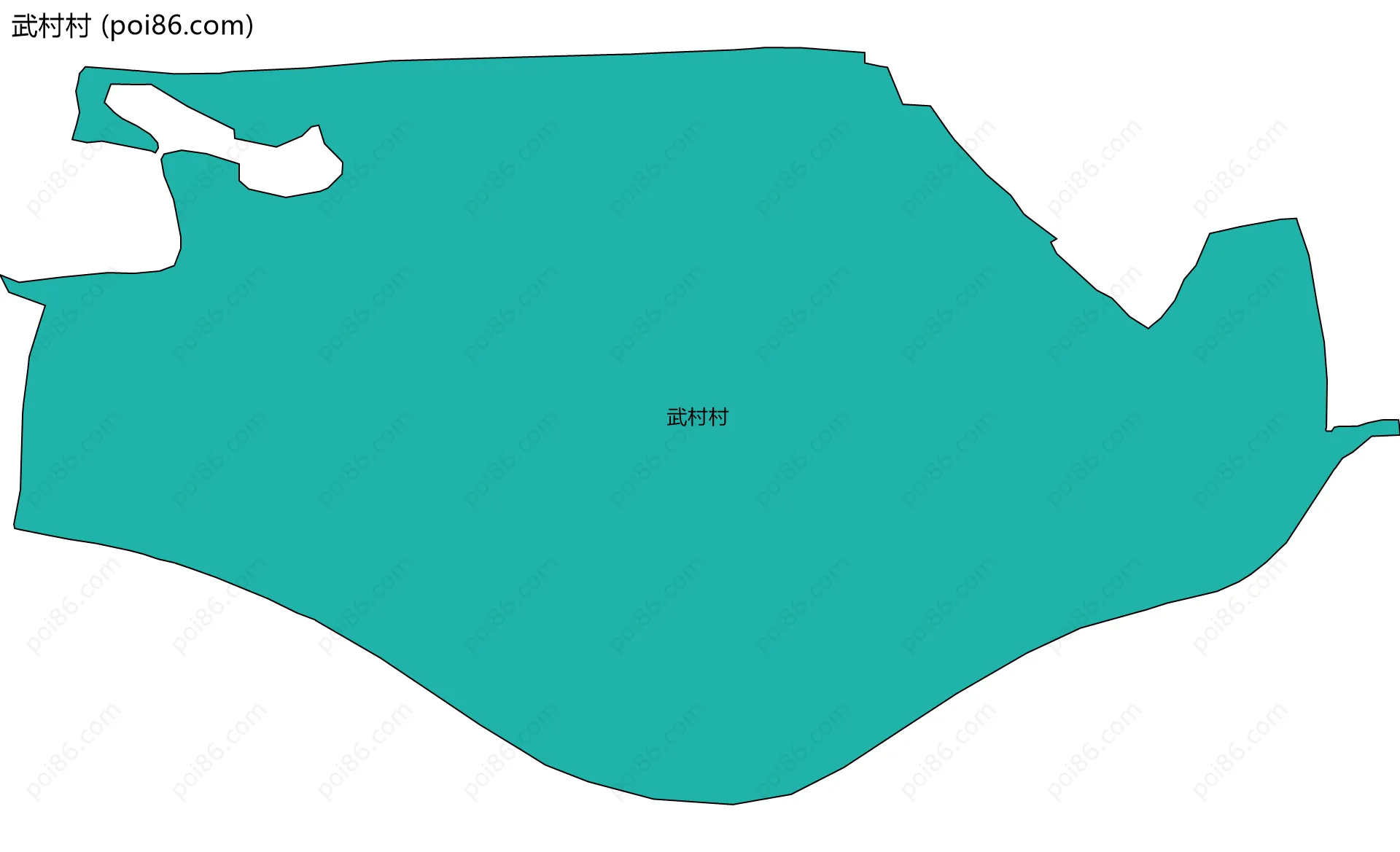 武村村边界地图