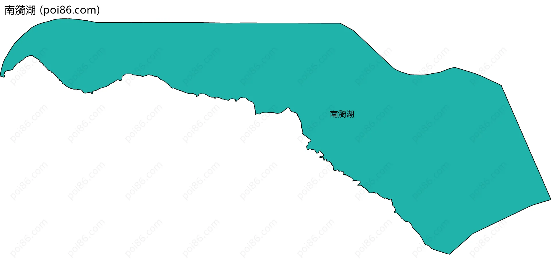 南漪湖边界地图