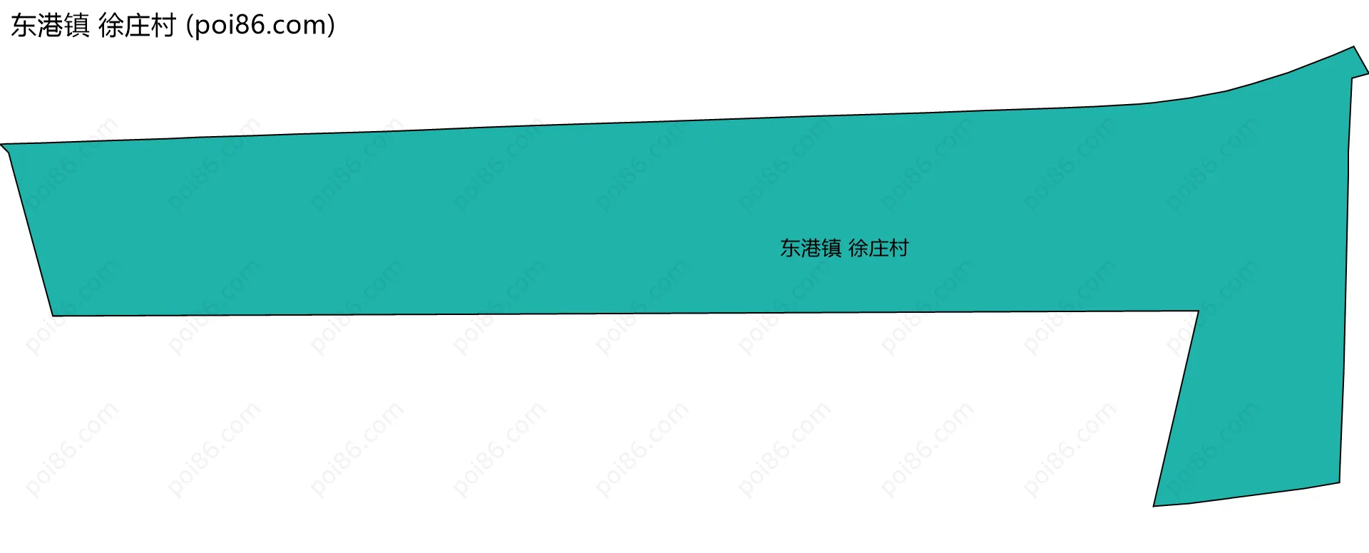 东港镇 徐庄村边界地图
