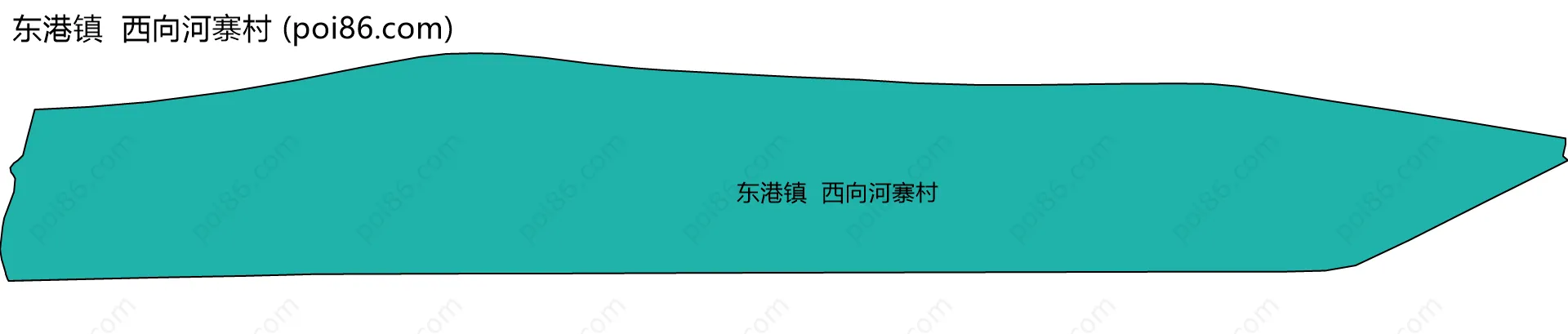 东港镇  西向河寨村边界地图