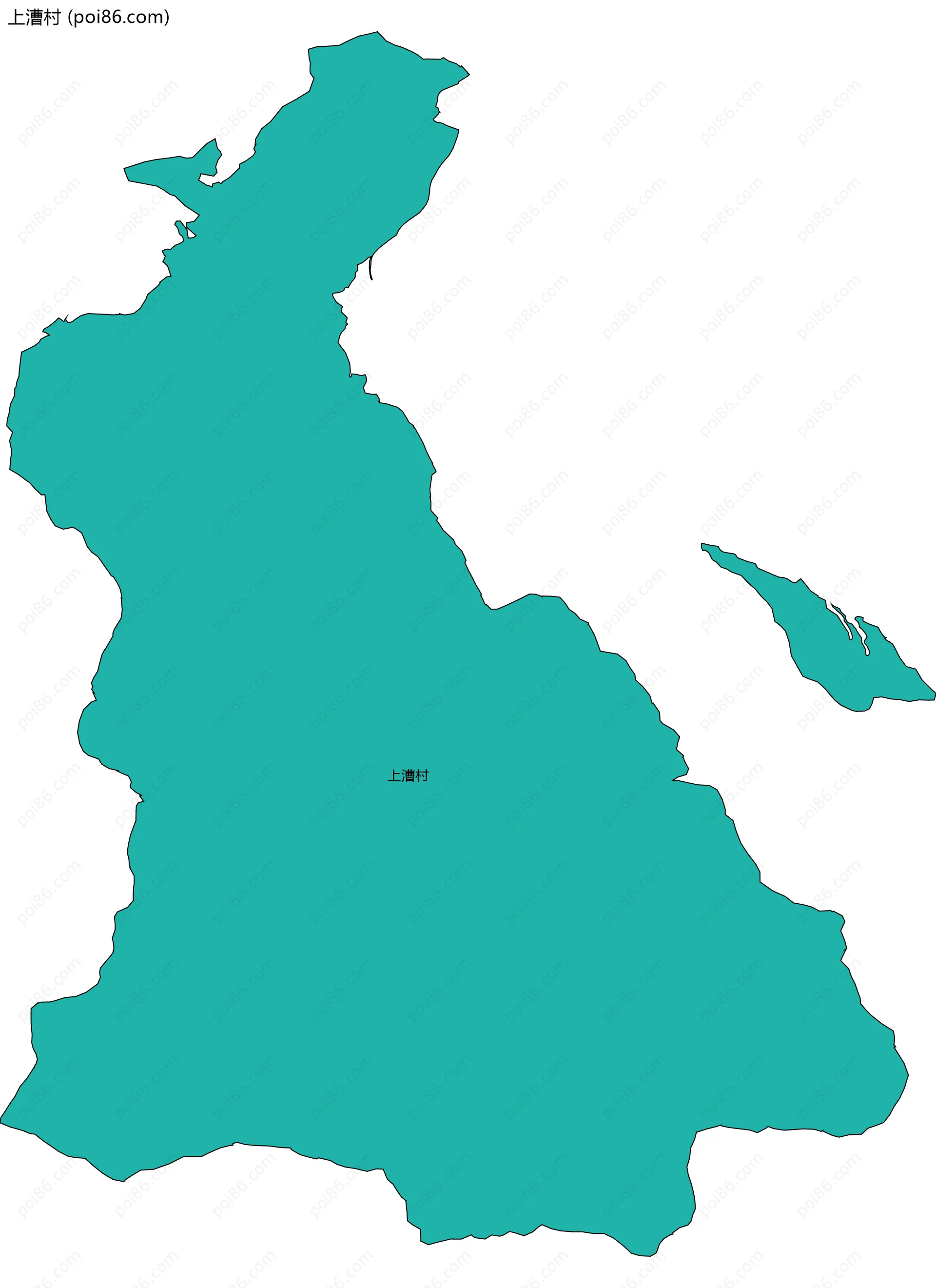 上漕村边界地图