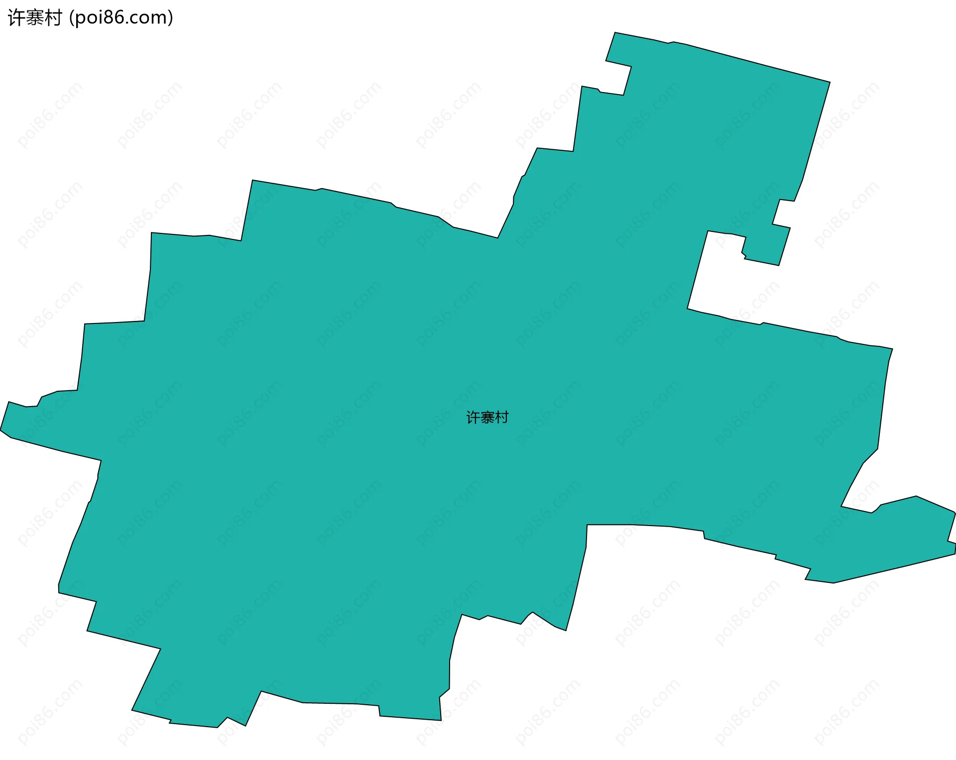 许寨村边界地图