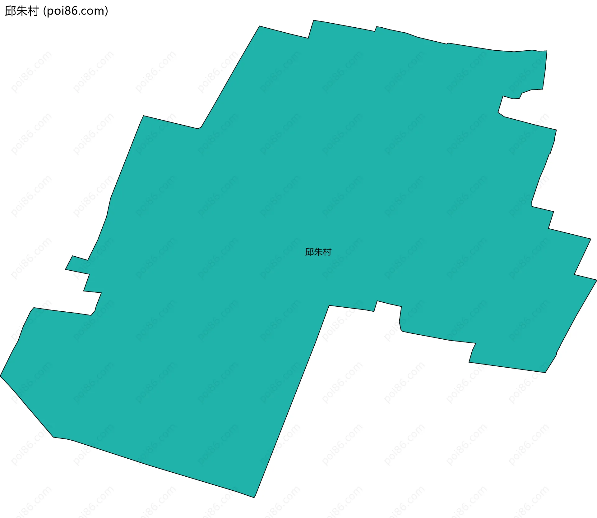 邱朱村边界地图