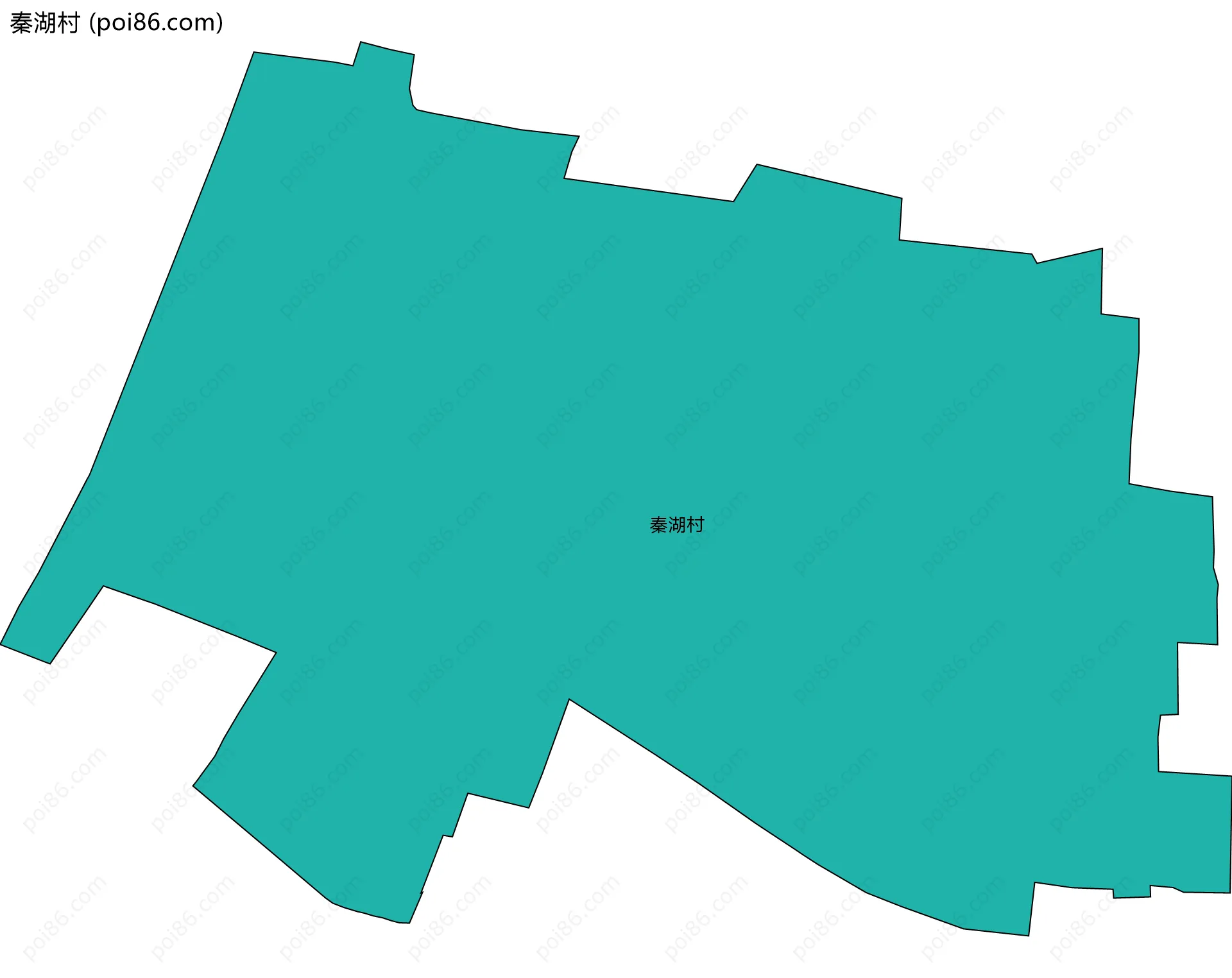 秦湖村边界地图