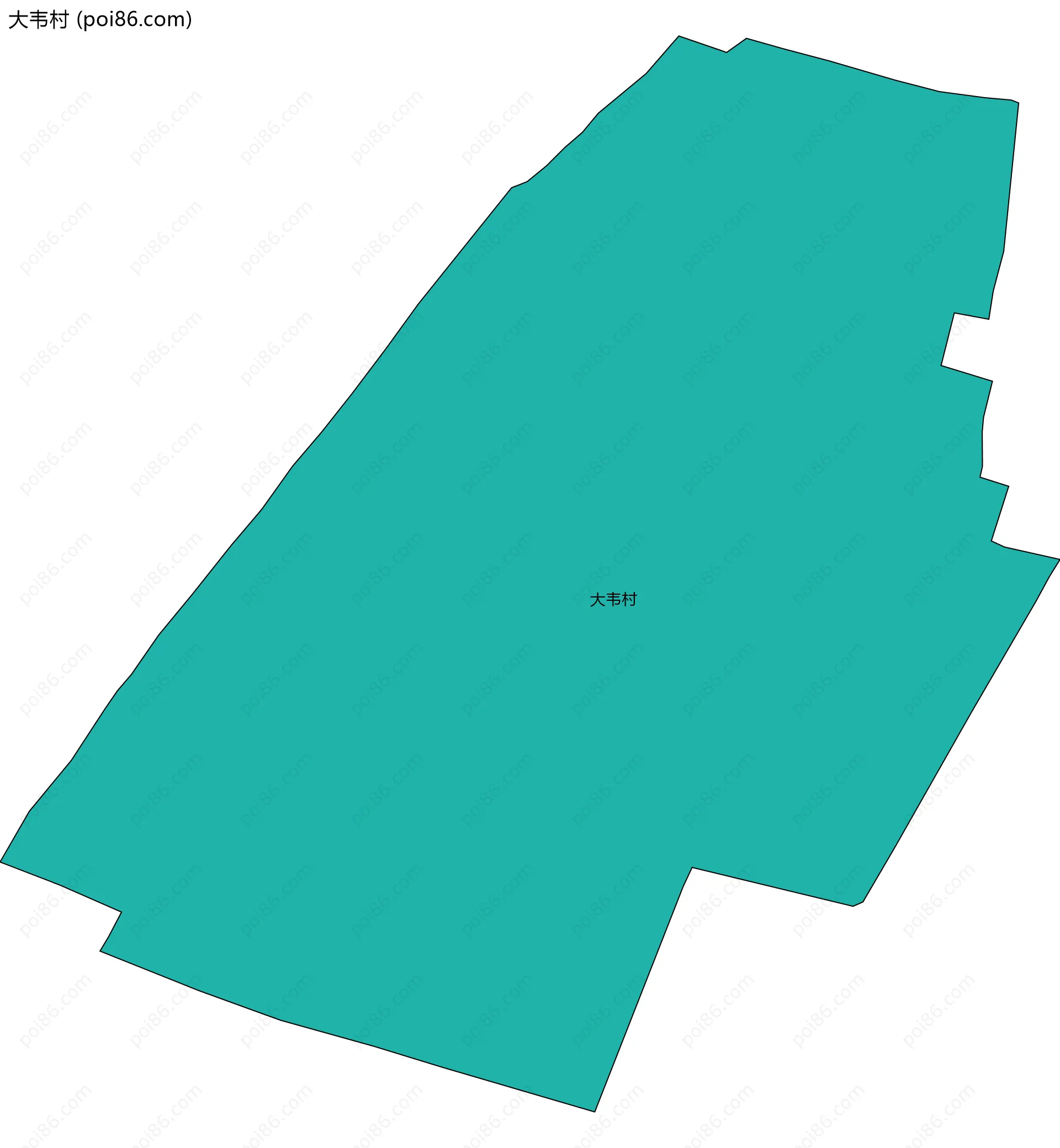 大韦村边界地图