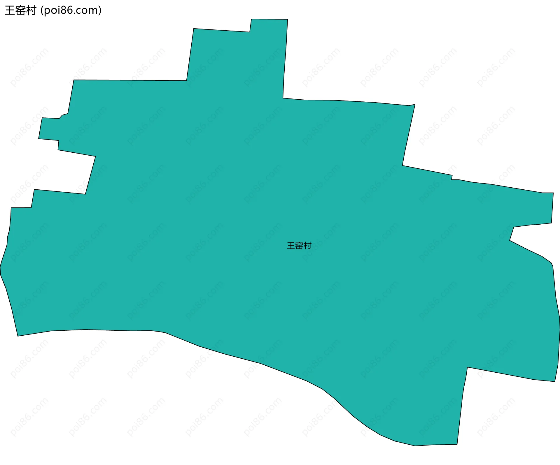 王窑村边界地图
