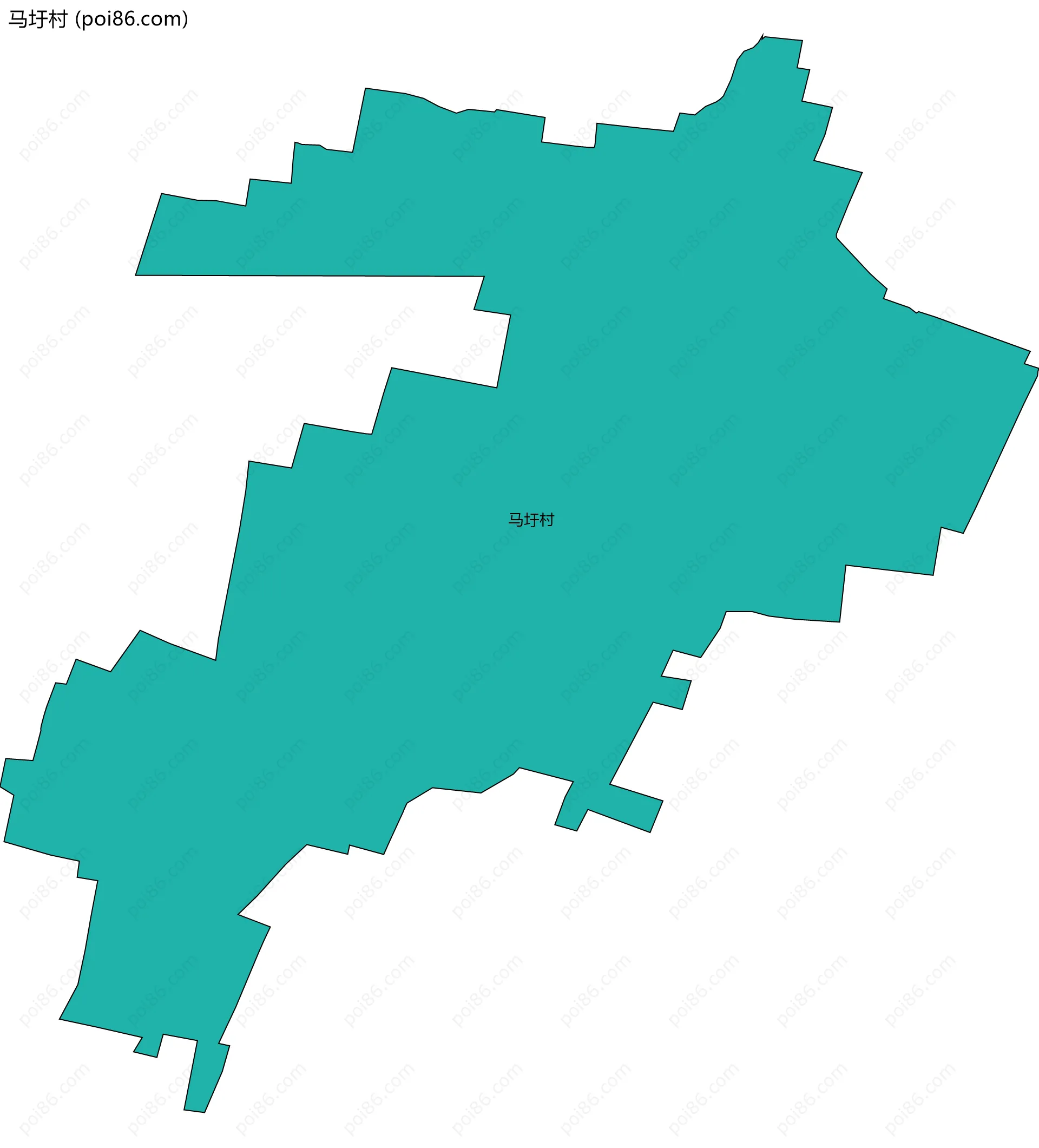 马圩村边界地图