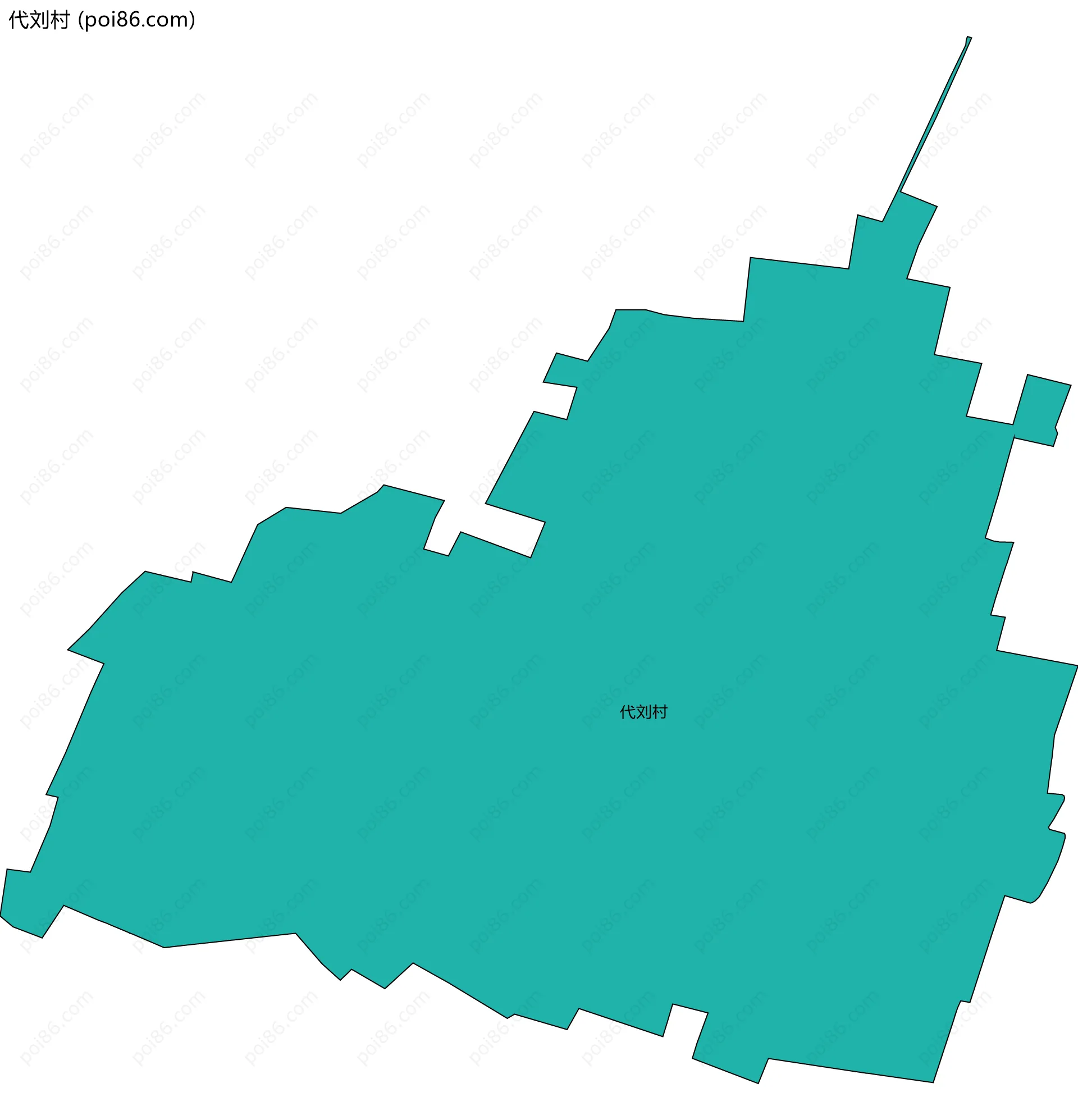 代刘村边界地图