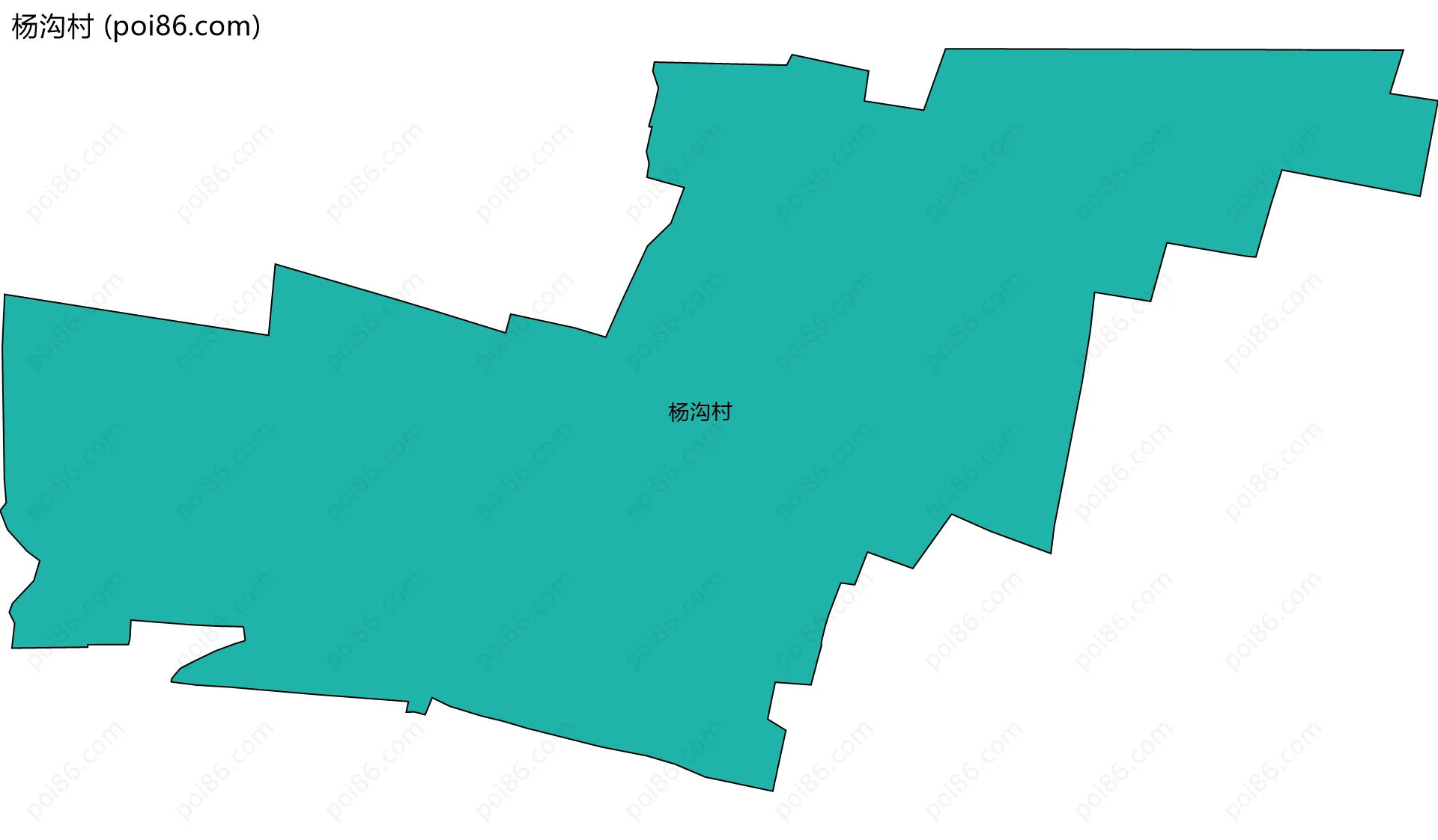 杨沟村边界地图