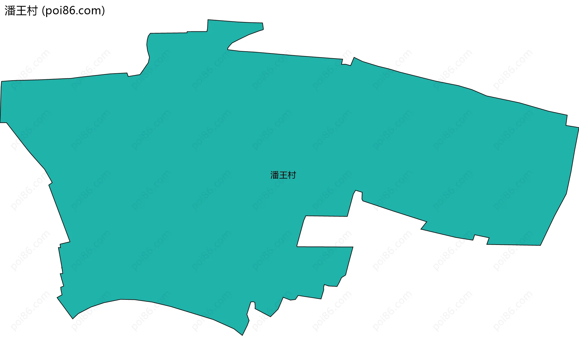 潘王村边界地图