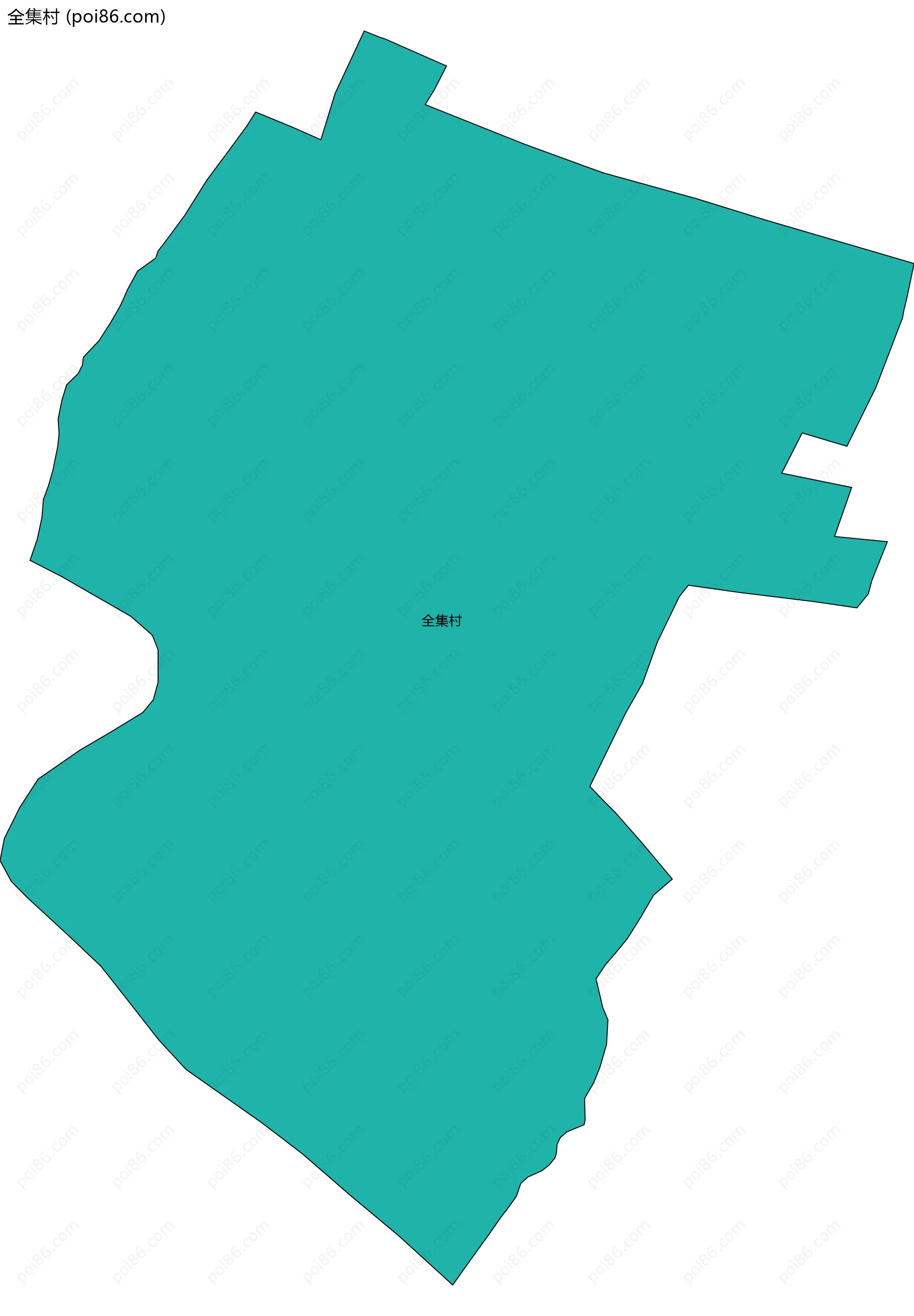 全集村边界地图