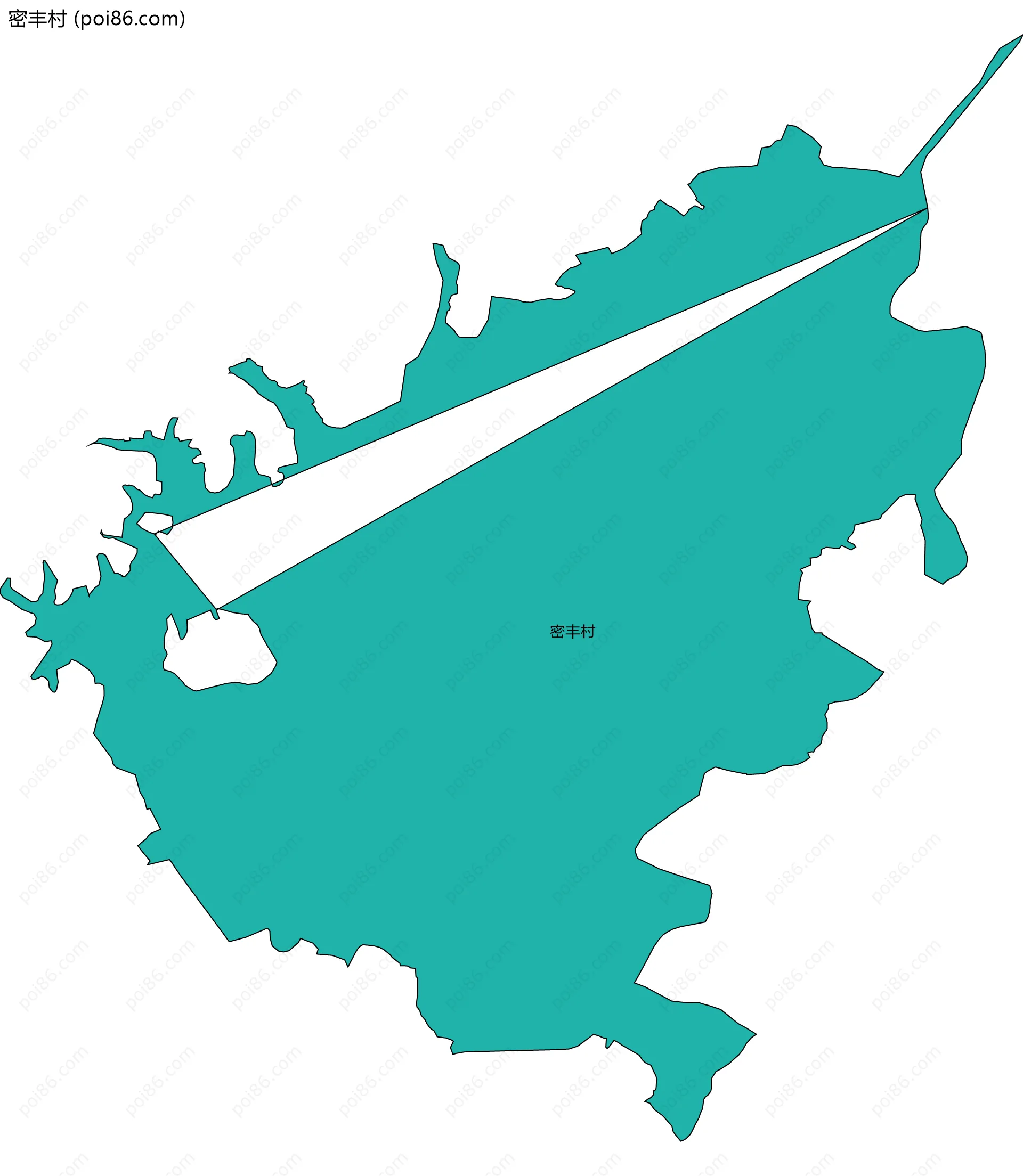 密丰村边界地图