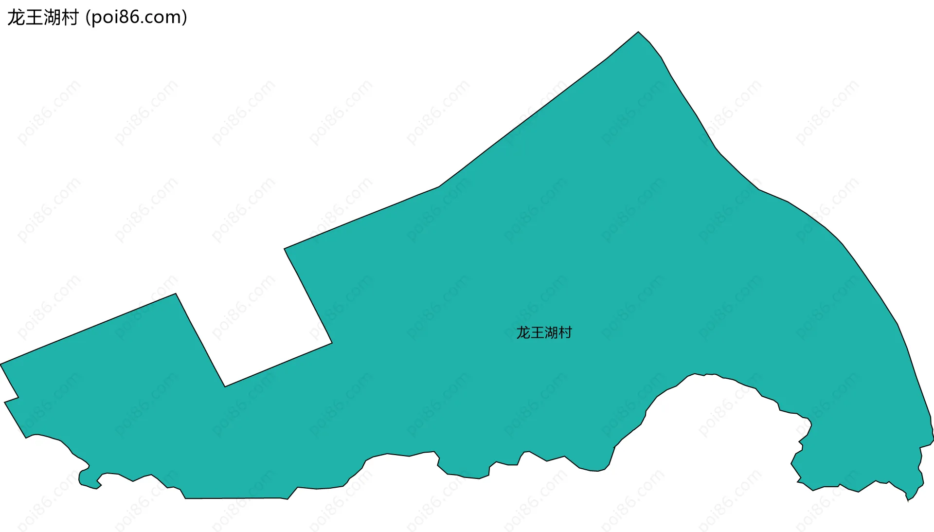 龙王湖村边界地图