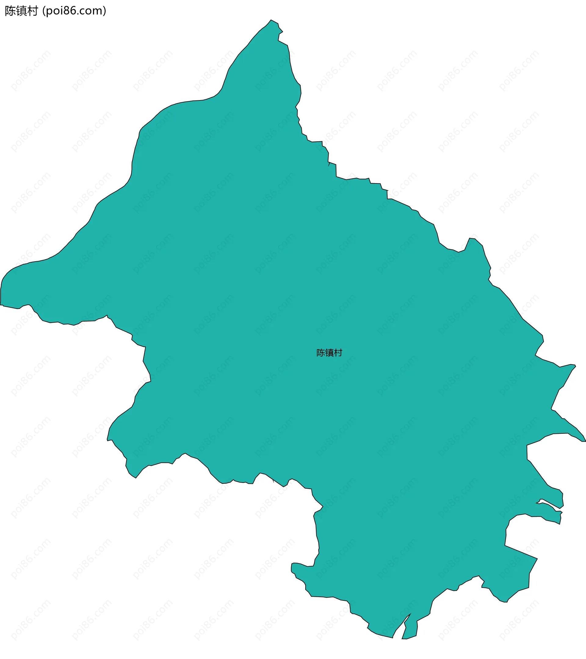 陈镇村边界地图