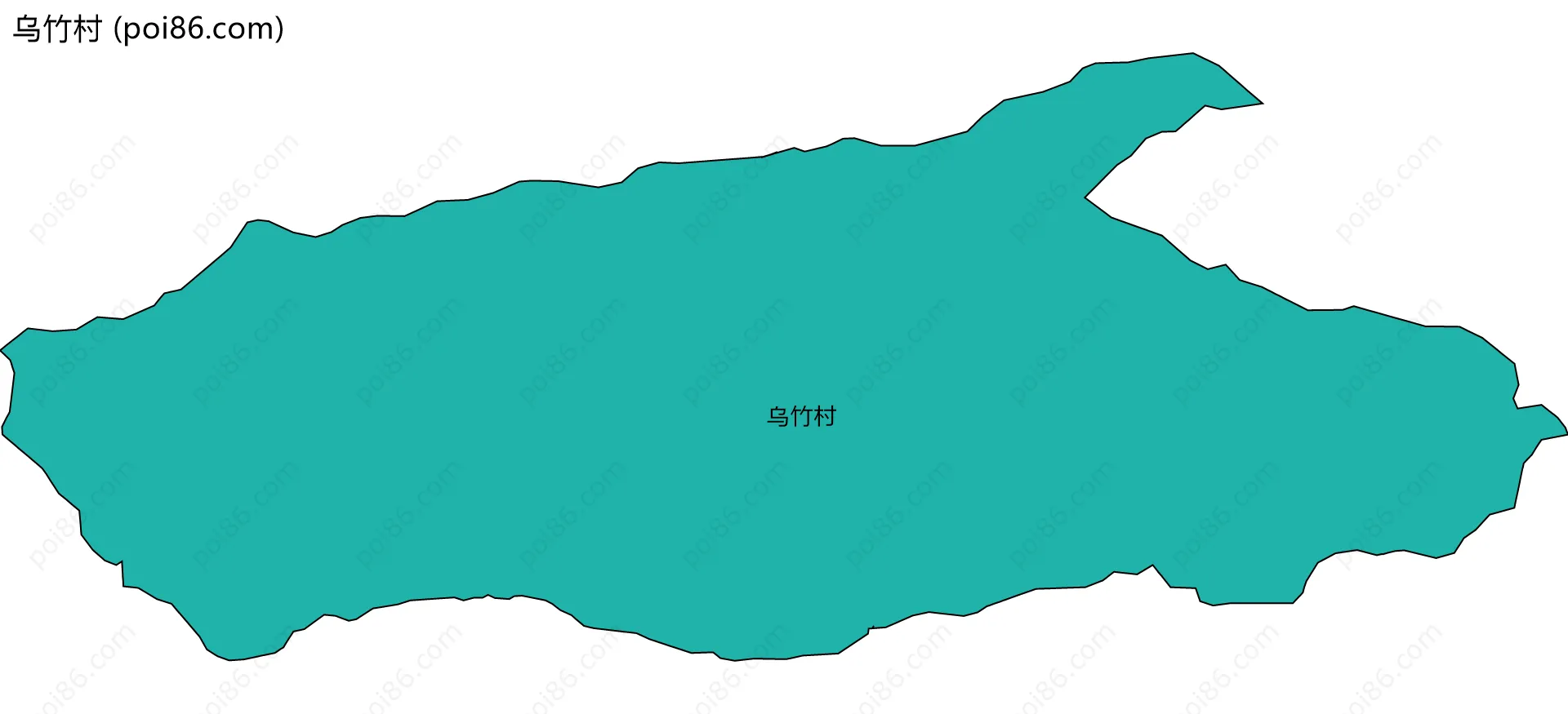 乌竹村边界地图