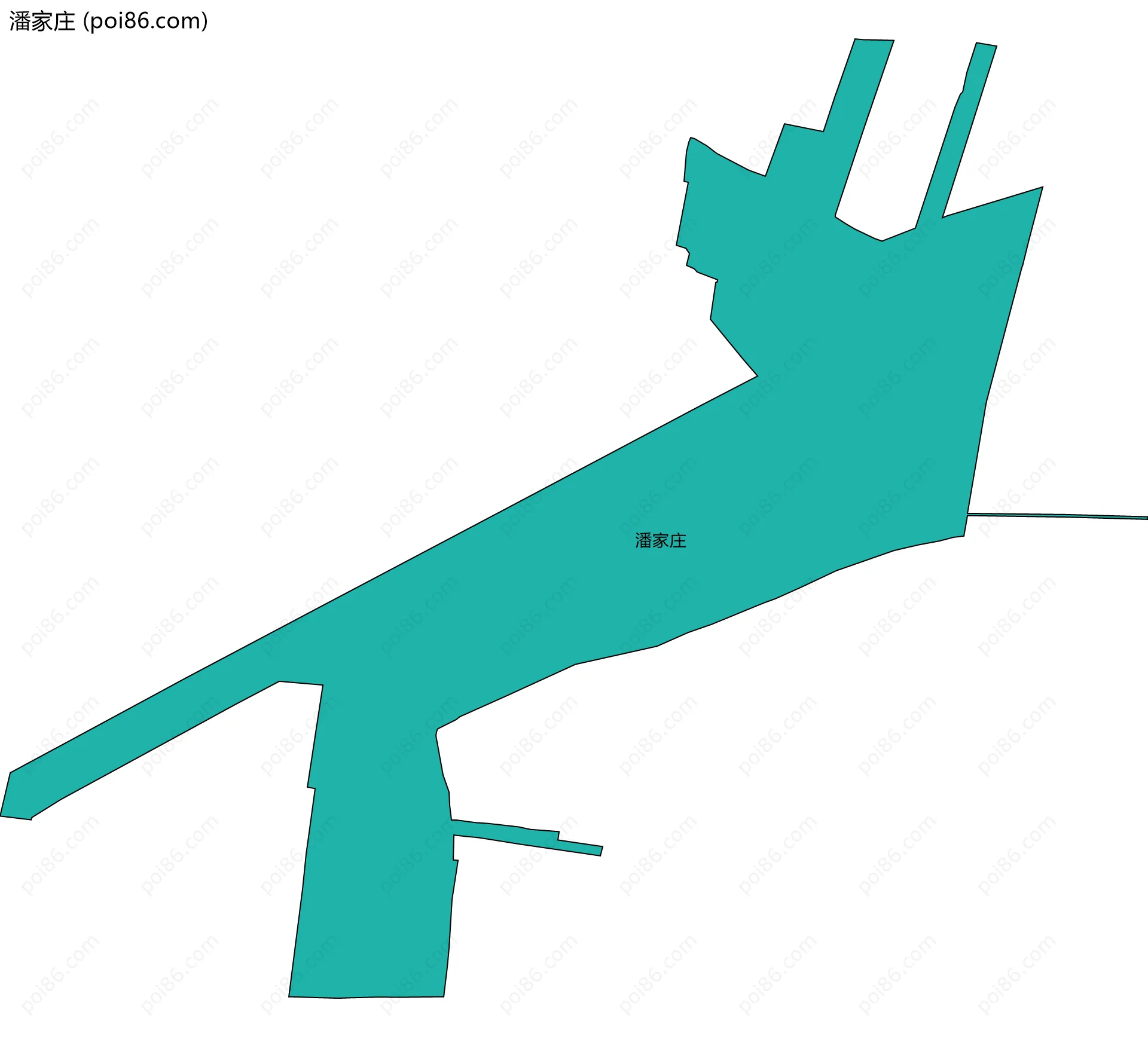 潘家庄边界地图