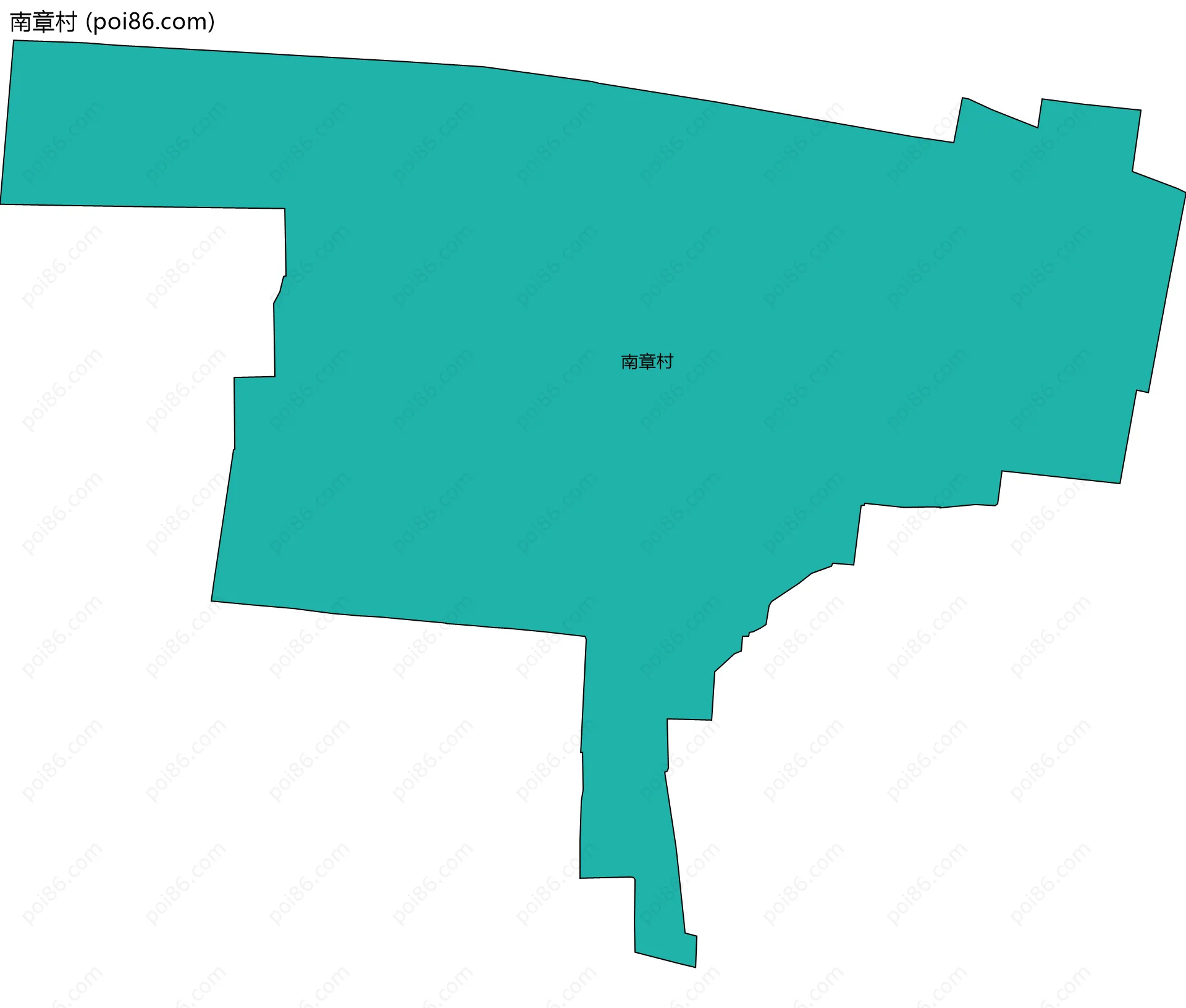 南章村边界地图