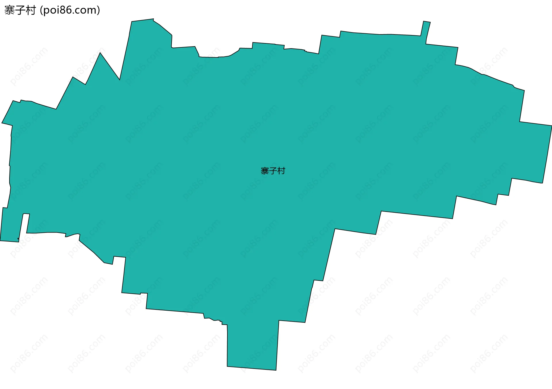 寨子村边界地图