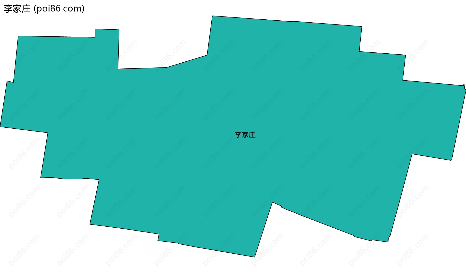 李家庄边界地图