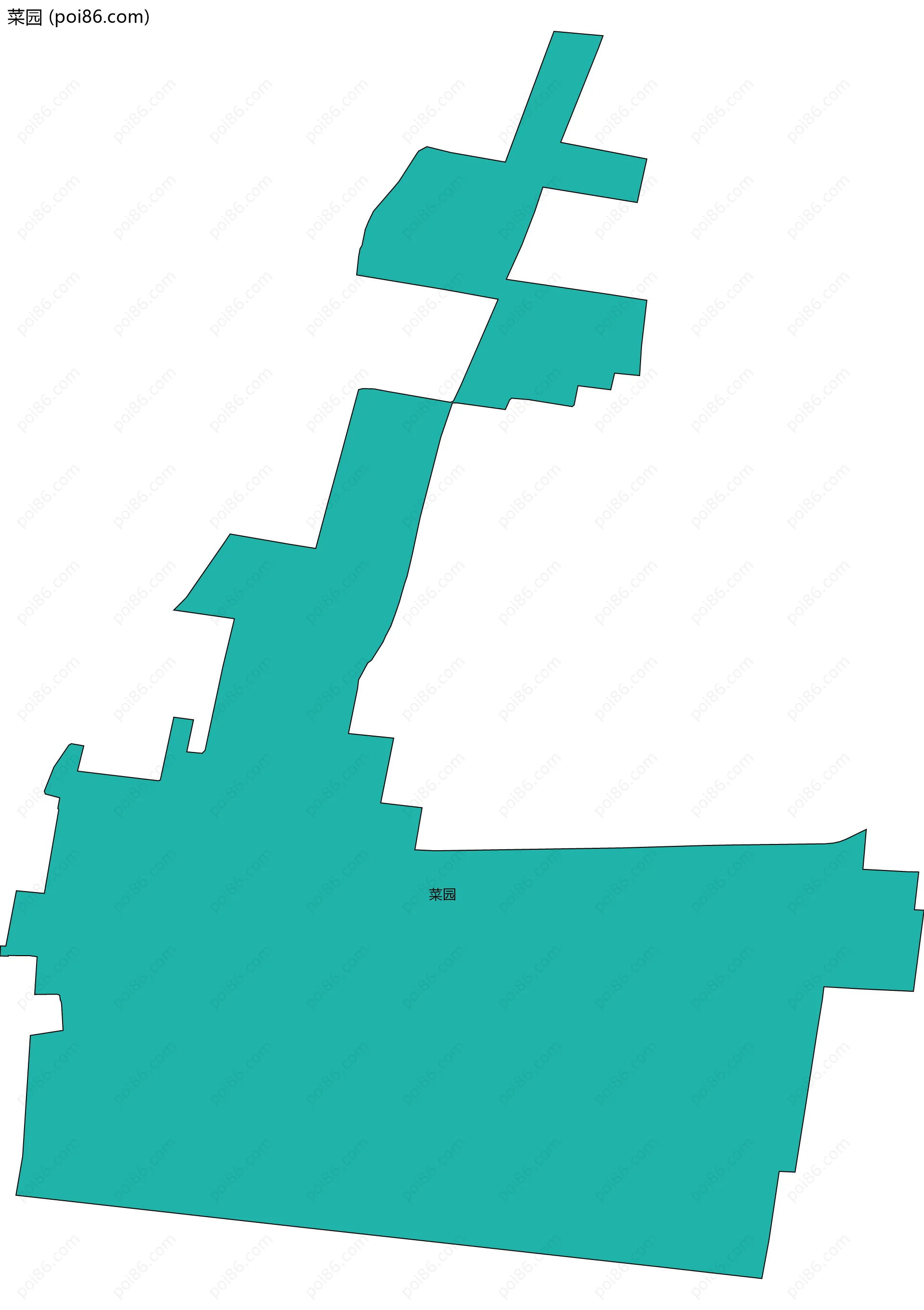 菜园边界地图