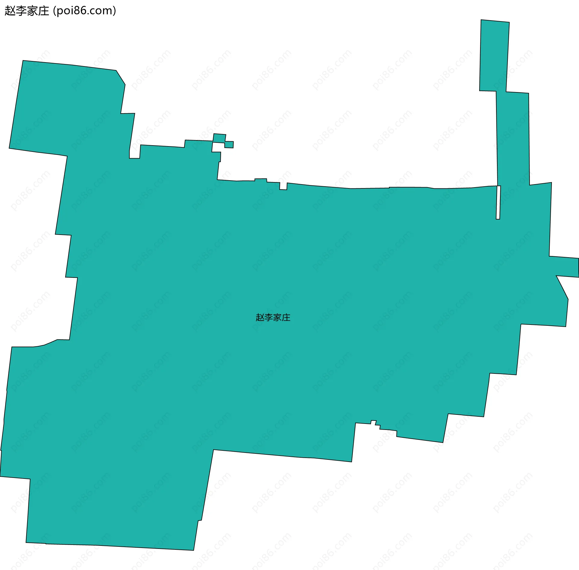 赵李家庄边界地图