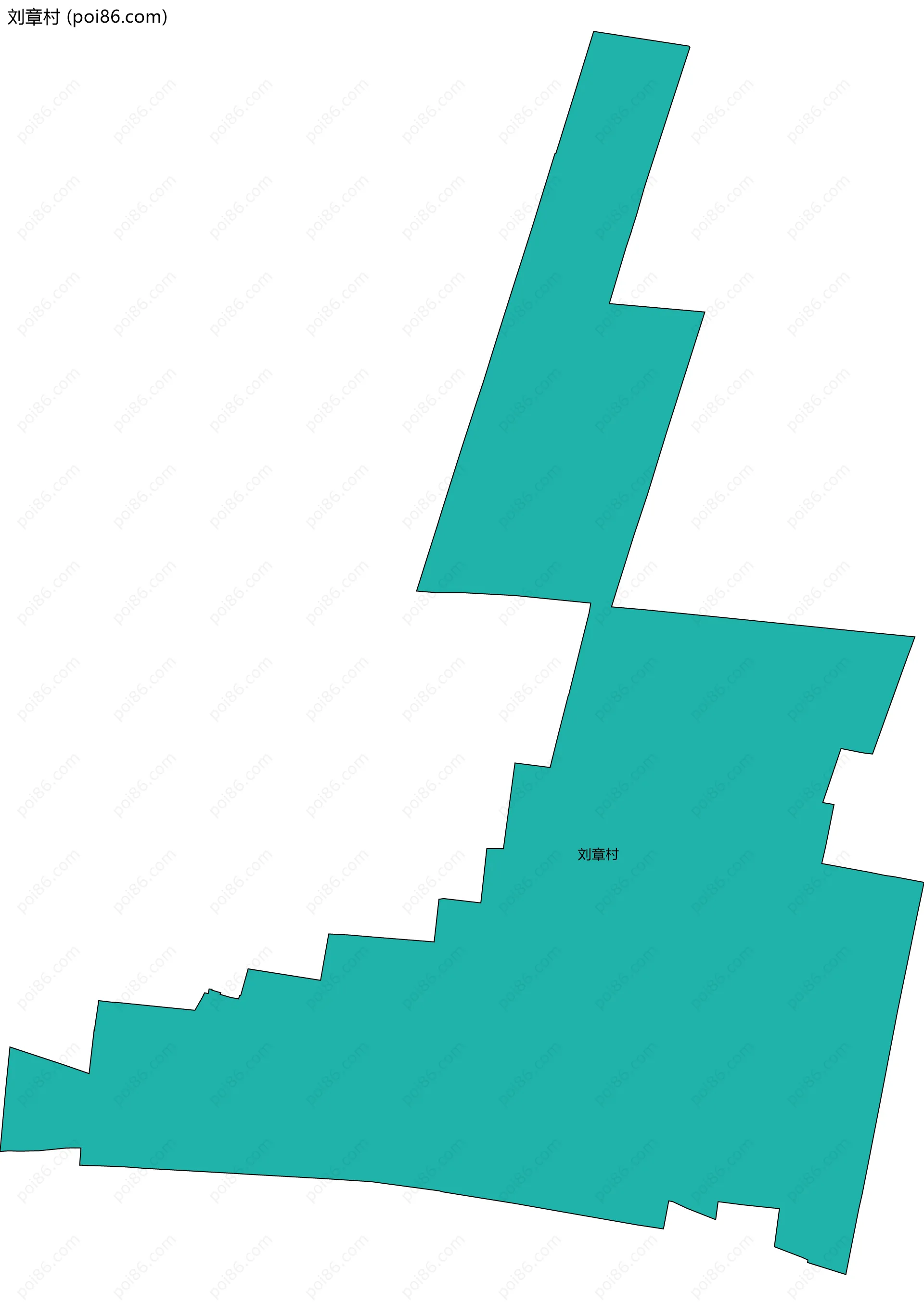 刘章村边界地图