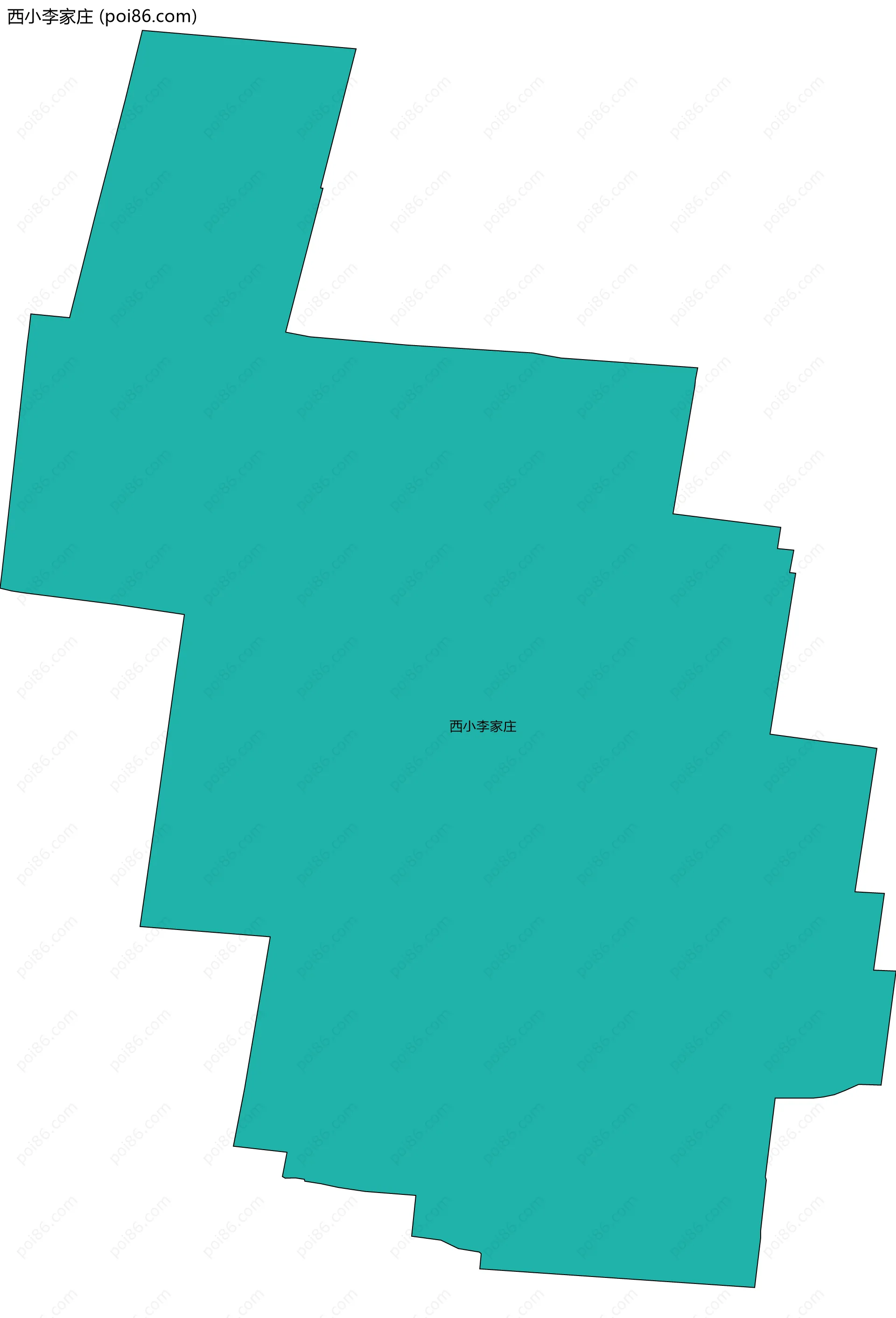 西小李家庄边界地图