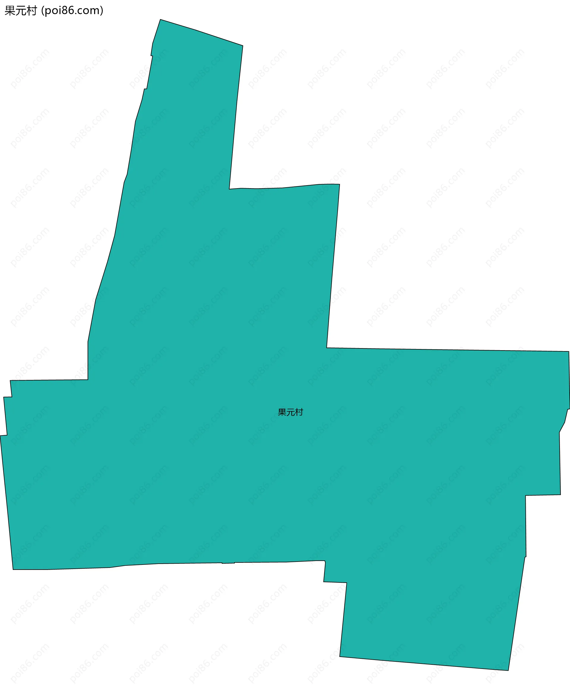 果元村边界地图