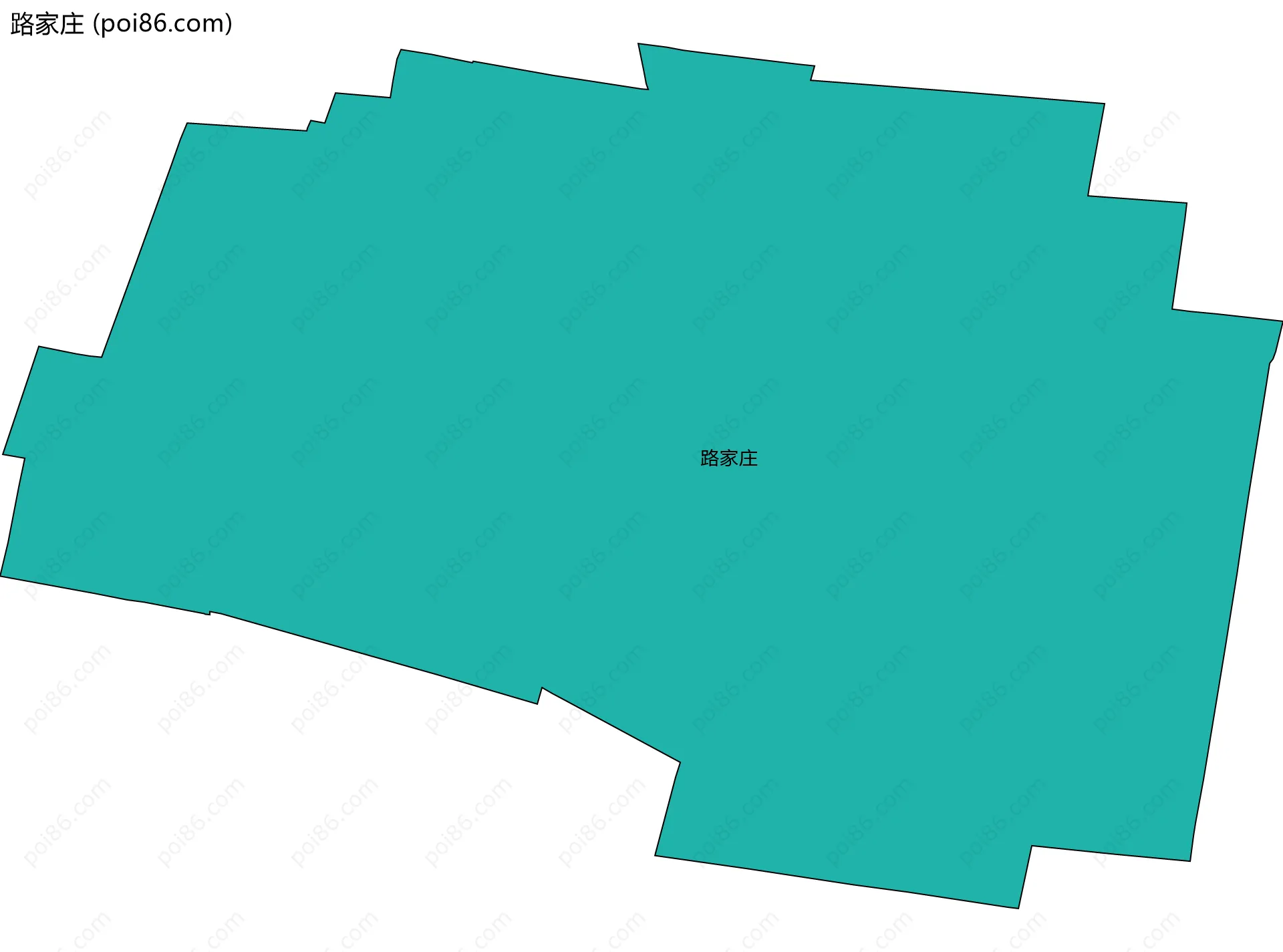 路家庄边界地图