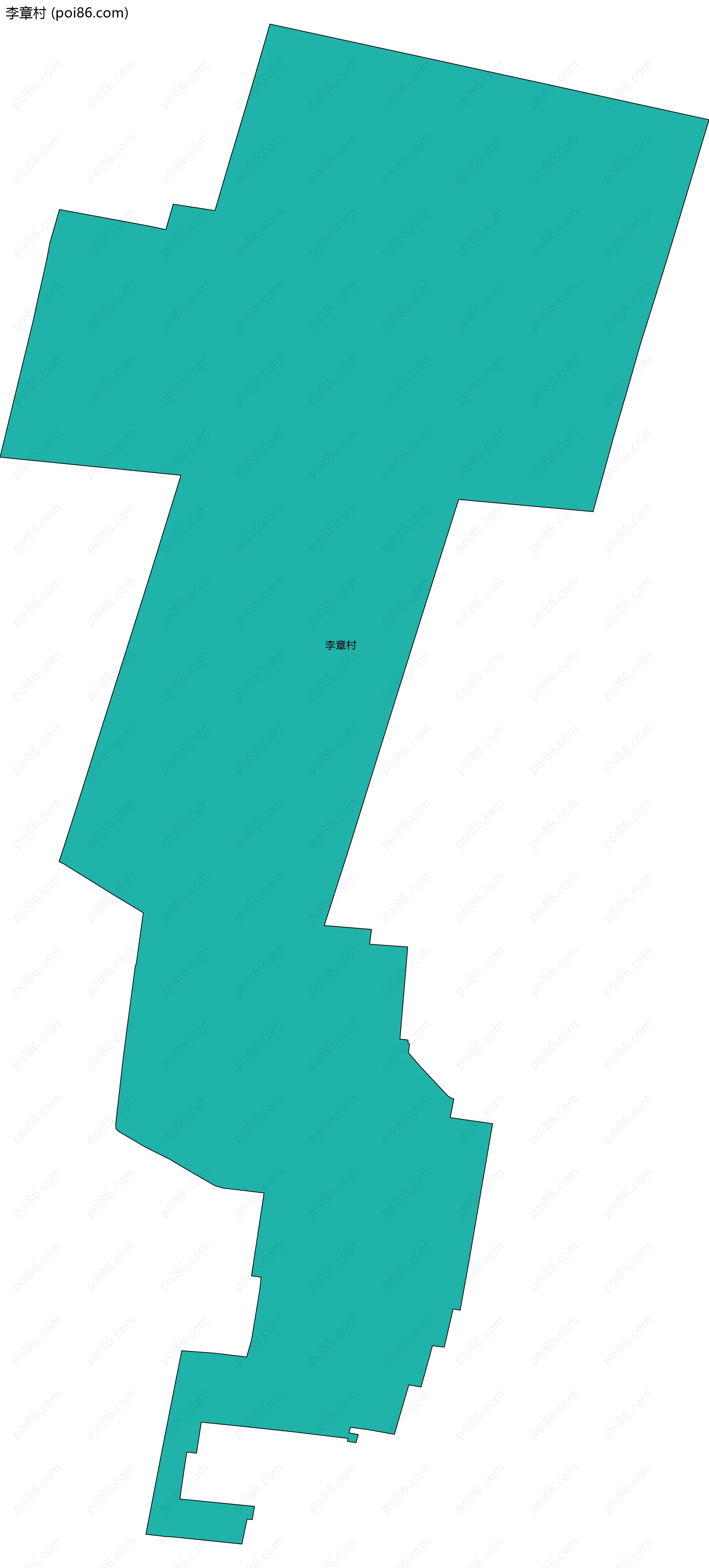 李章村边界地图