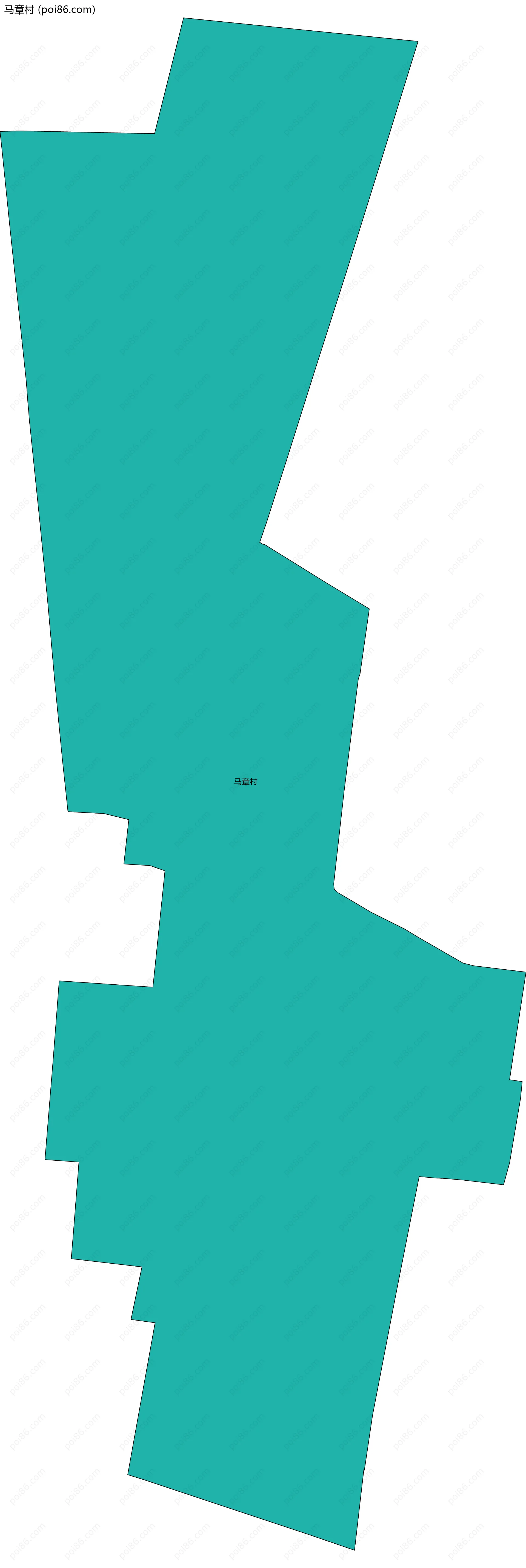 马章村边界地图