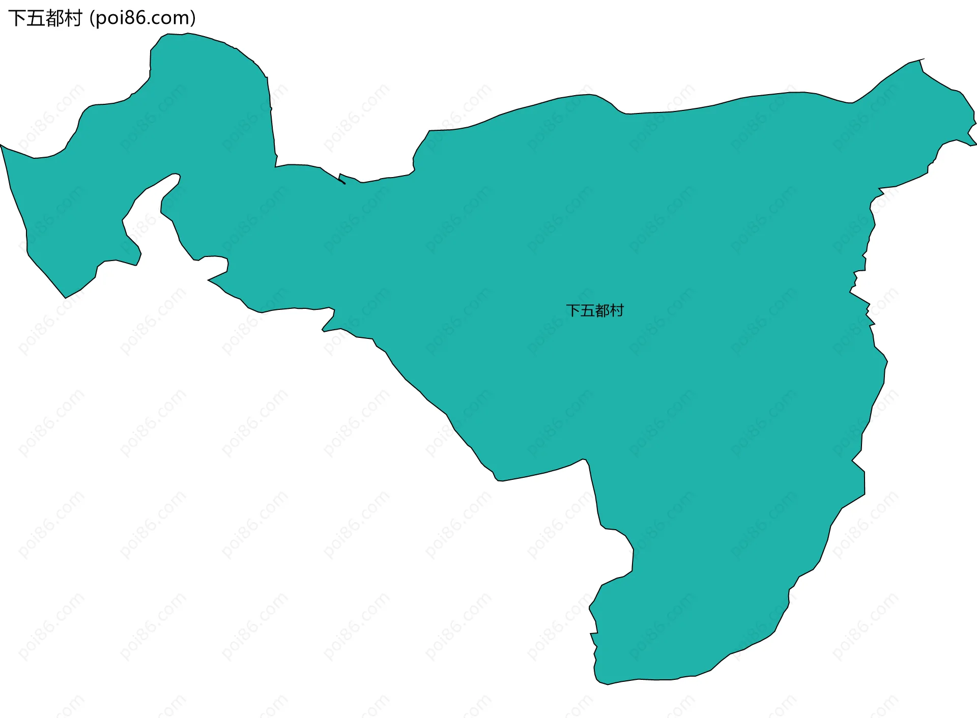 下五都村边界地图