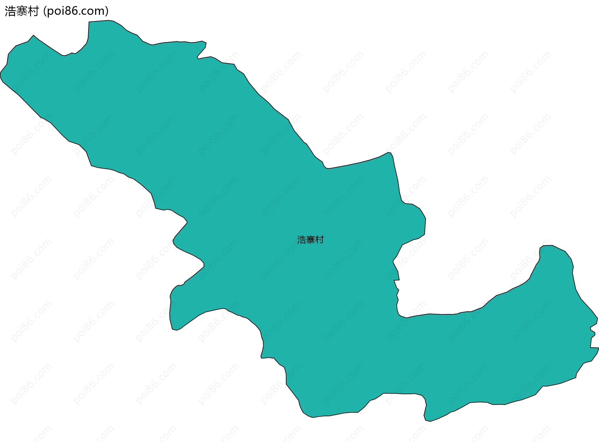 浩寨村边界地图