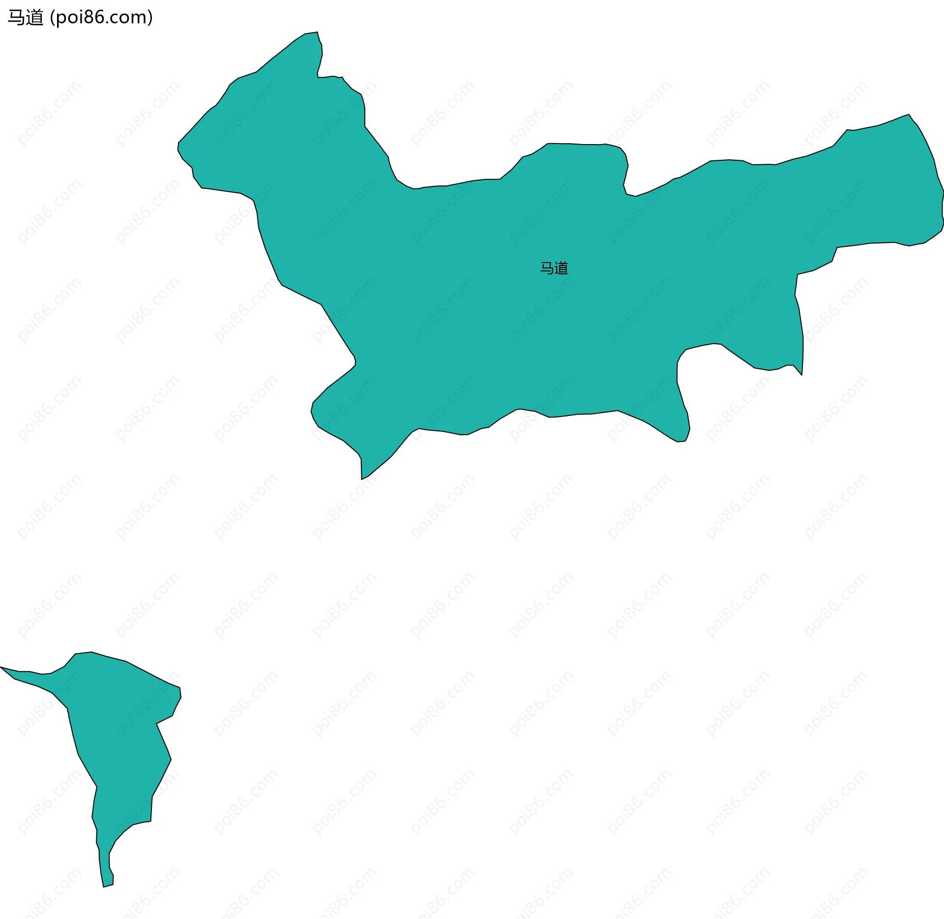 马道边界地图