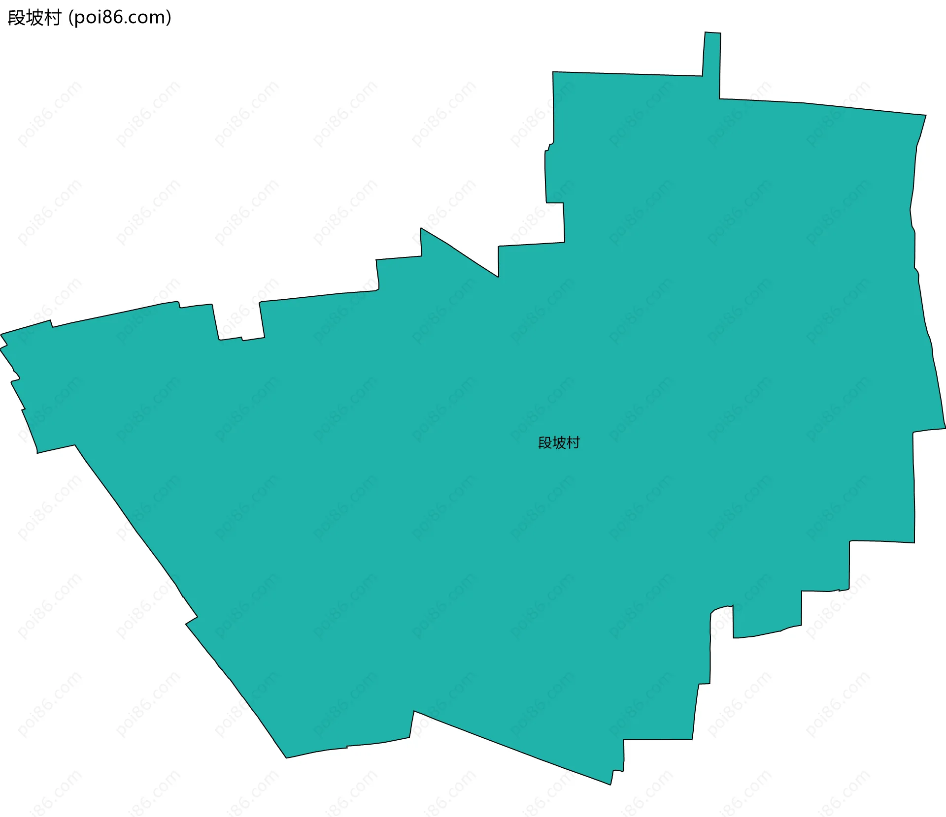 段坡村边界地图