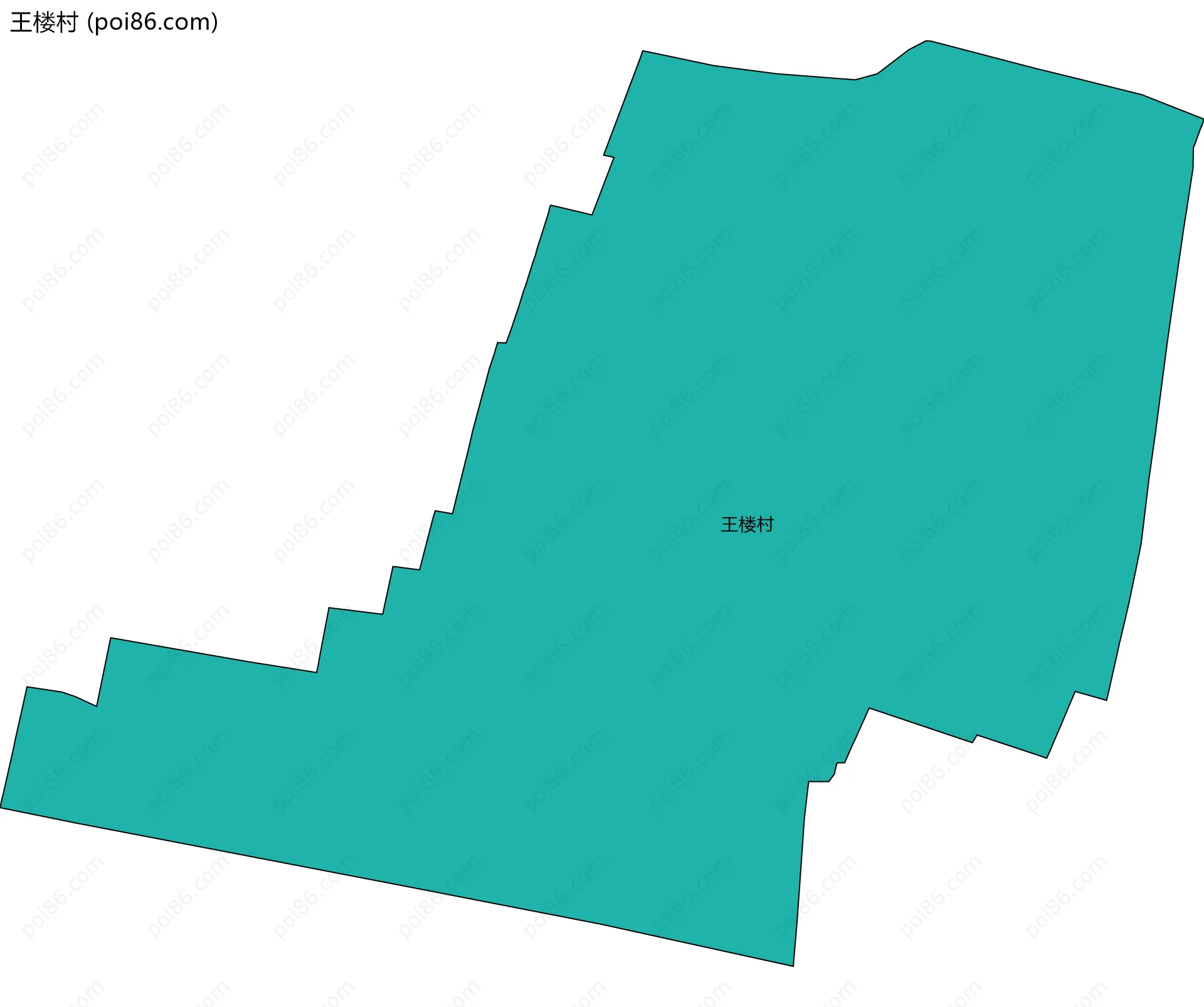 王楼村边界地图